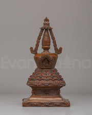 Buddhist Lotus Blossom Stupa