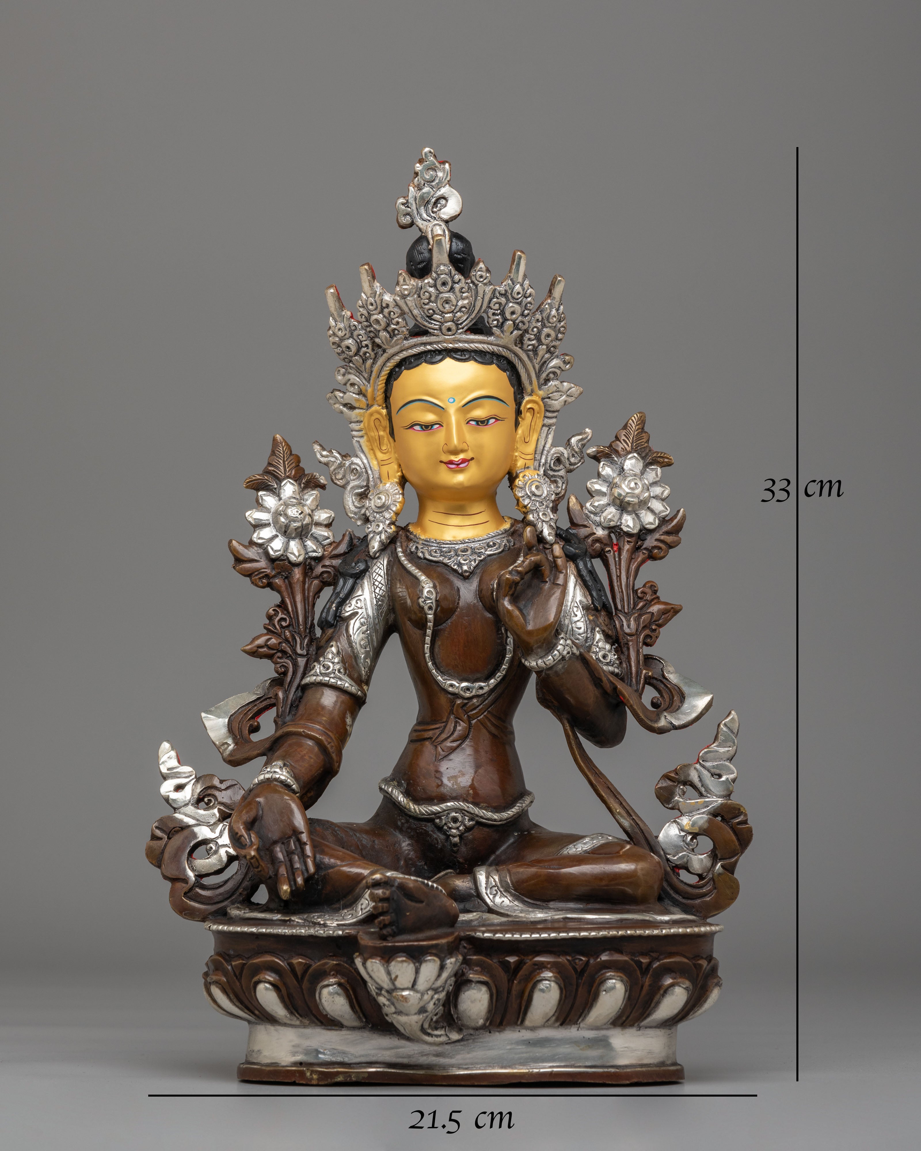 Green Tara Spiritual Sculpture | Symbol of Compassion