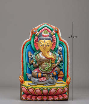 Handmade Ganesh Home Decor Statue | Hindu Elephant God Sculpture