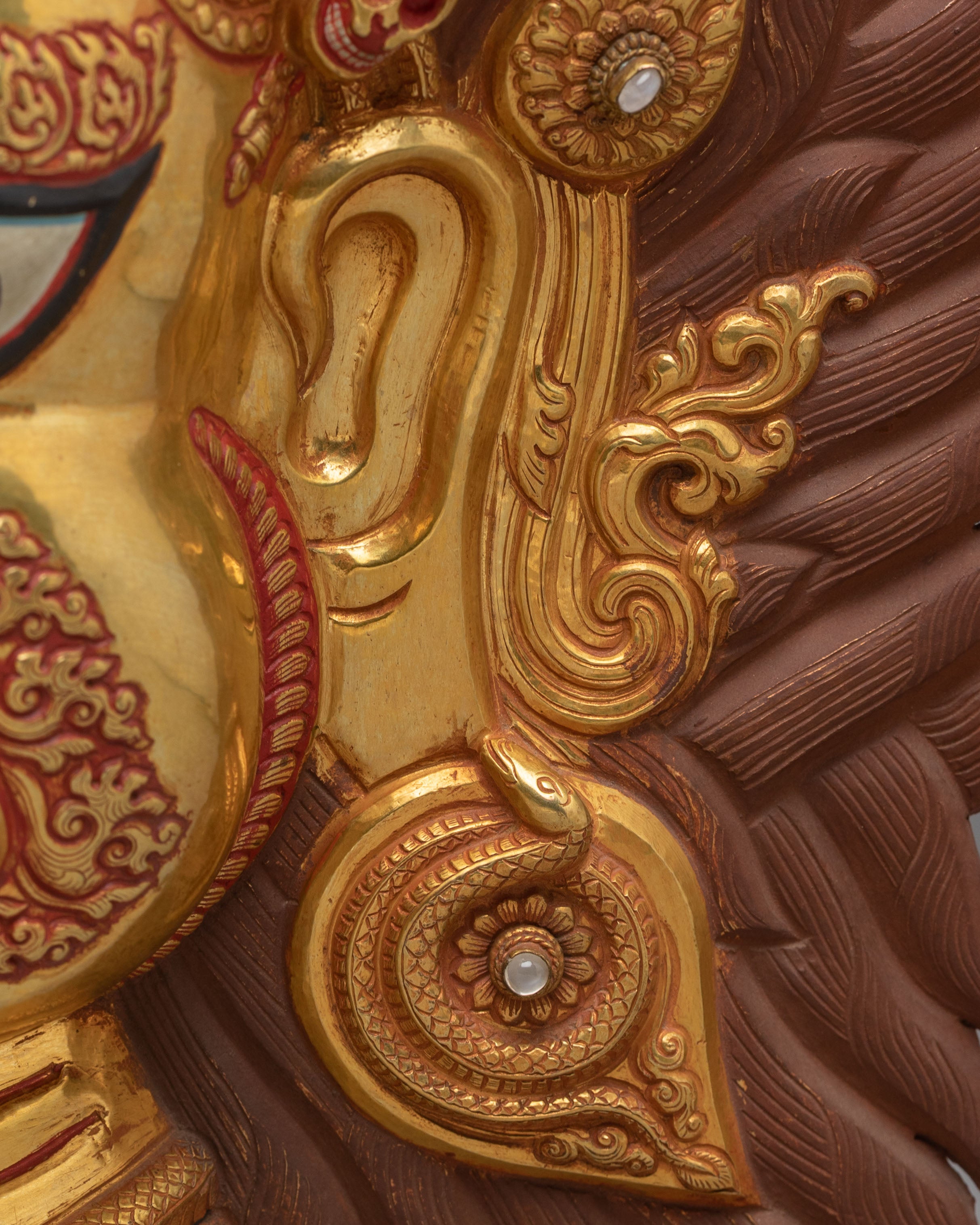 Handmade Mahakala Wall Hanging | Tibetan Wrathful Deity Artwork