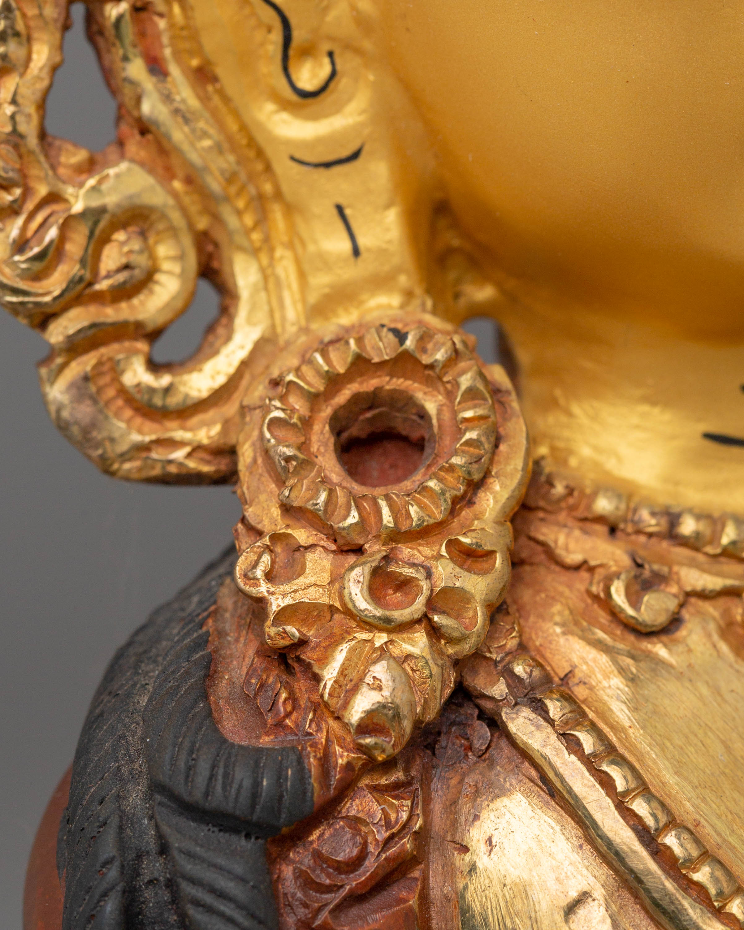 Amitayus Handmade Golden Statue | Tibetan Buddha of Infinite Life