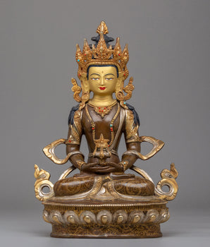 Amitayus Statue for Longevity | Handcrafted Tibetan Buddha Art