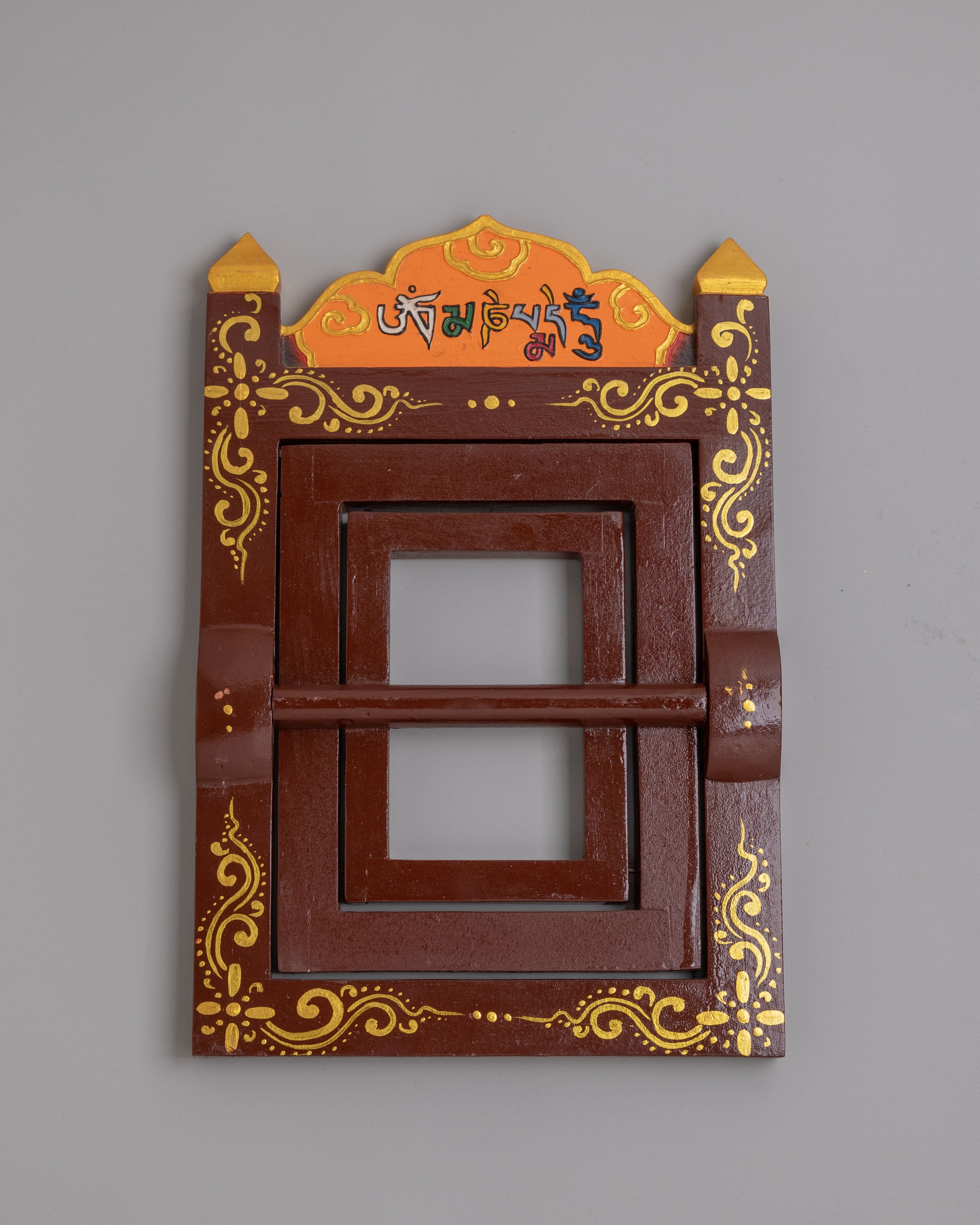 Tibetan Wooden Book Stand | Sacred Decor