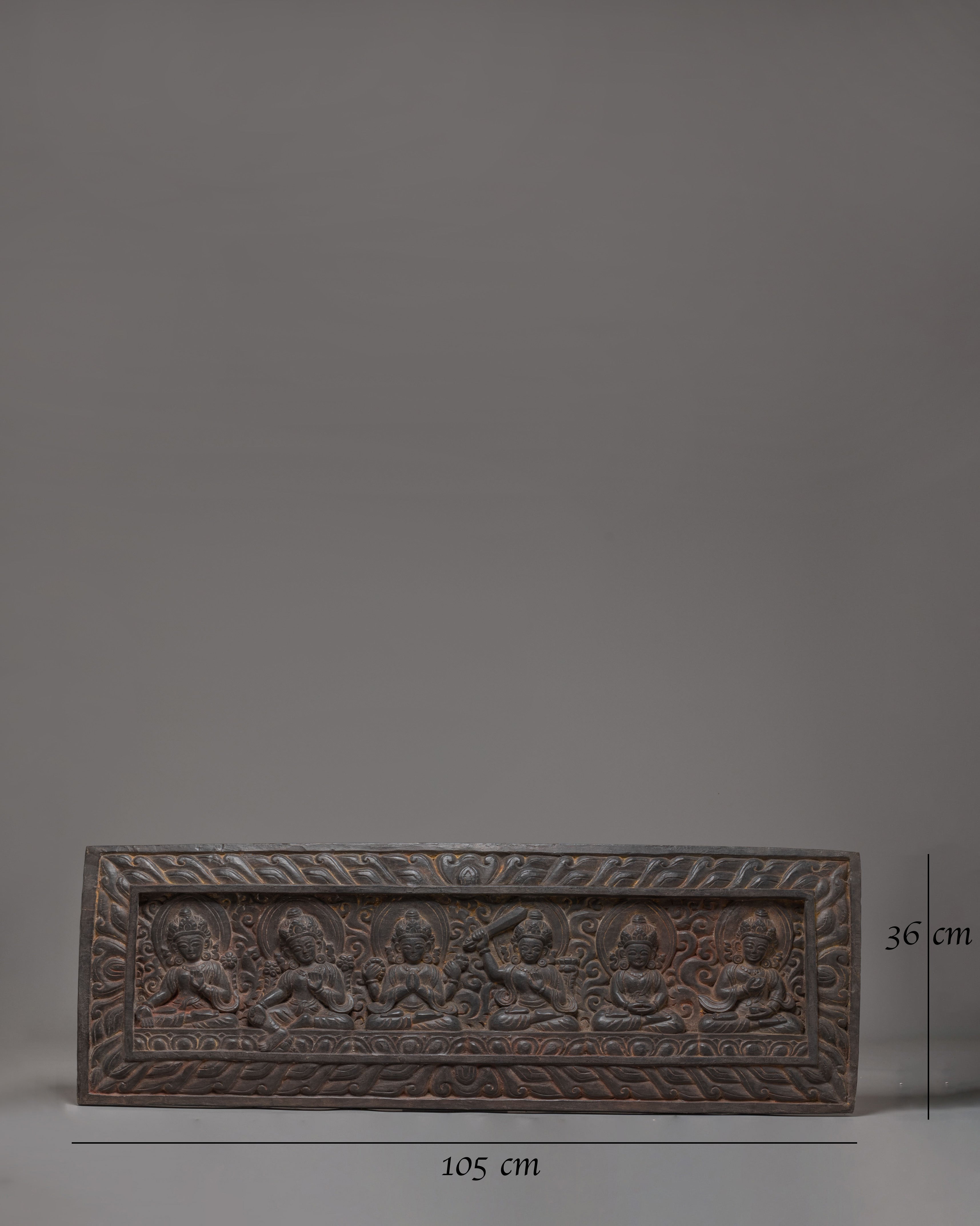 Divine Buddhist Deities Book Cover | Handcrafted Wooden Book Cover