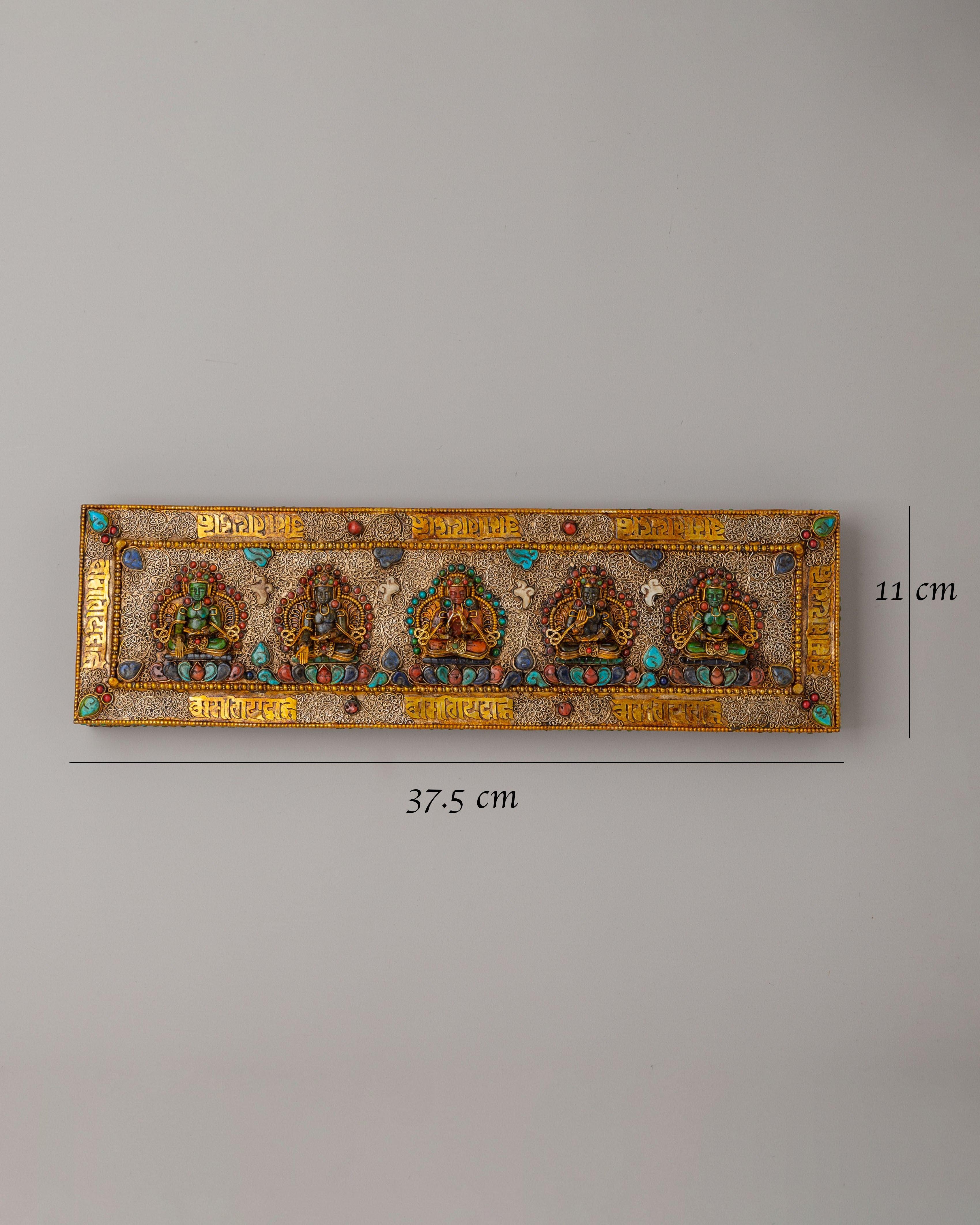 Five Dhyani Buddha Book | Tibetan Buddhist Manuscript