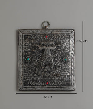 Sacred Mystical Guardian Creature Wall Decor | Tibetan Protective Art