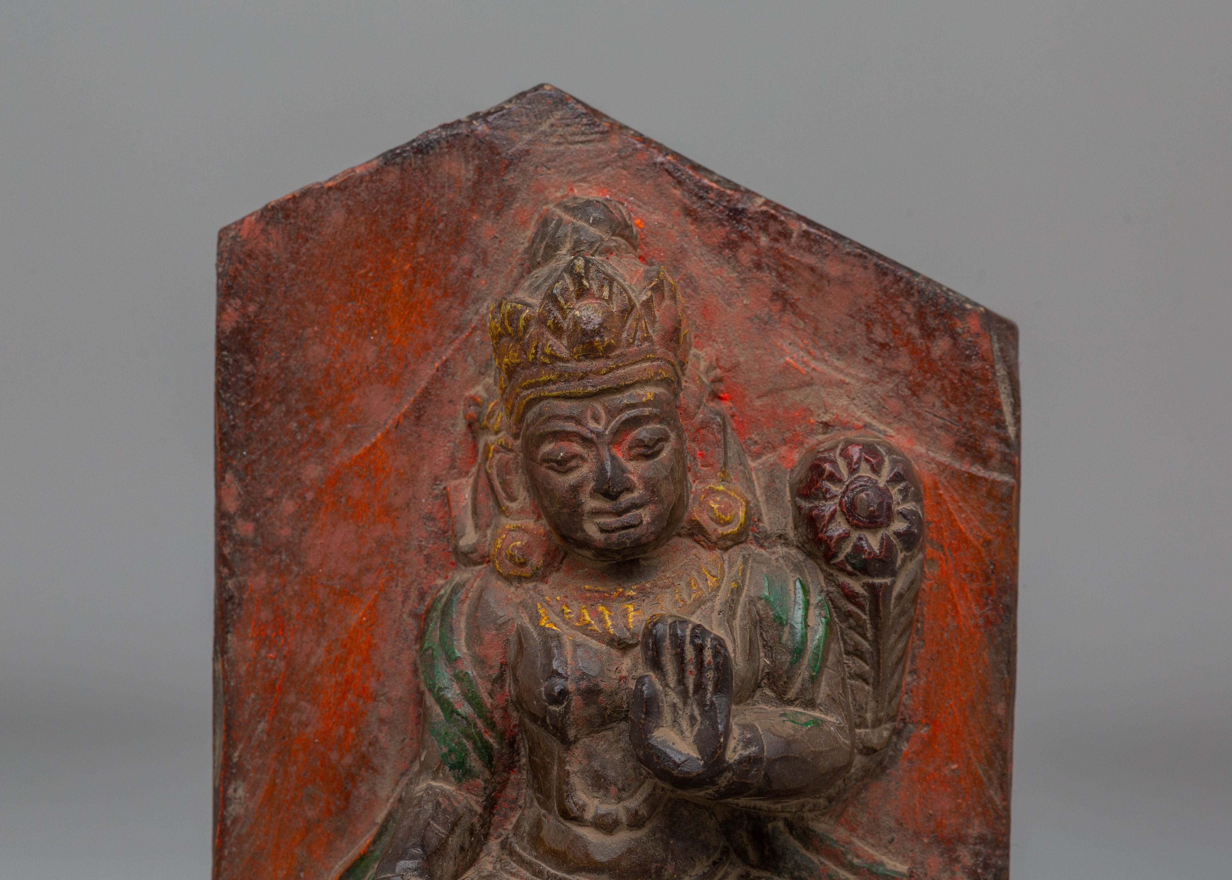 Tibetan White Tara Figurine | Buddhist Healing Deity Art