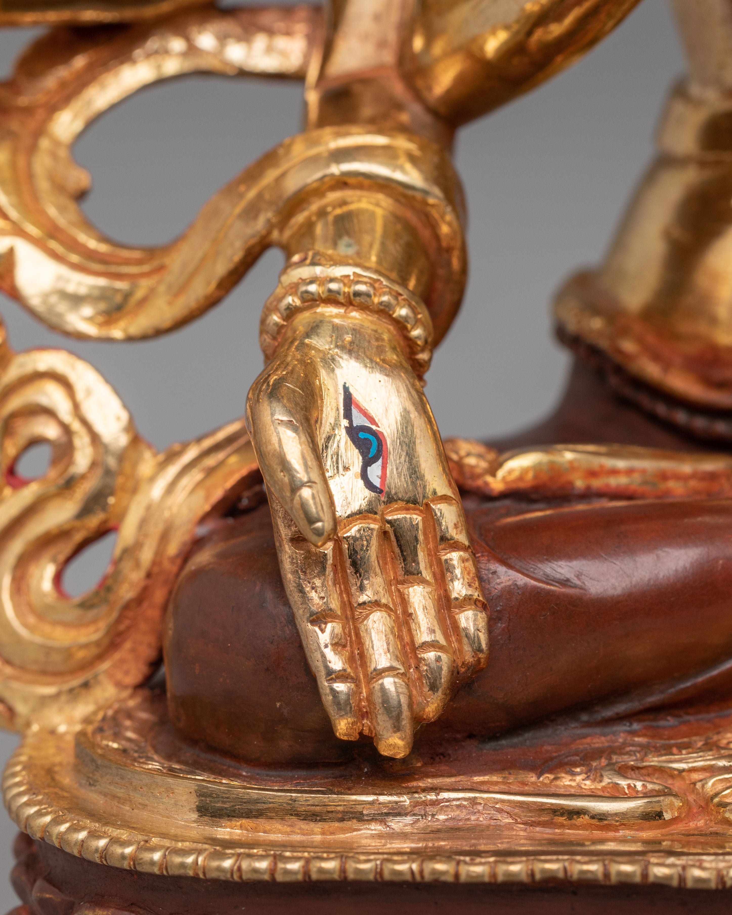 Tibetan Namgyalma Statue | 24K Gold Plated Tibetan Buddhist Sculpture
