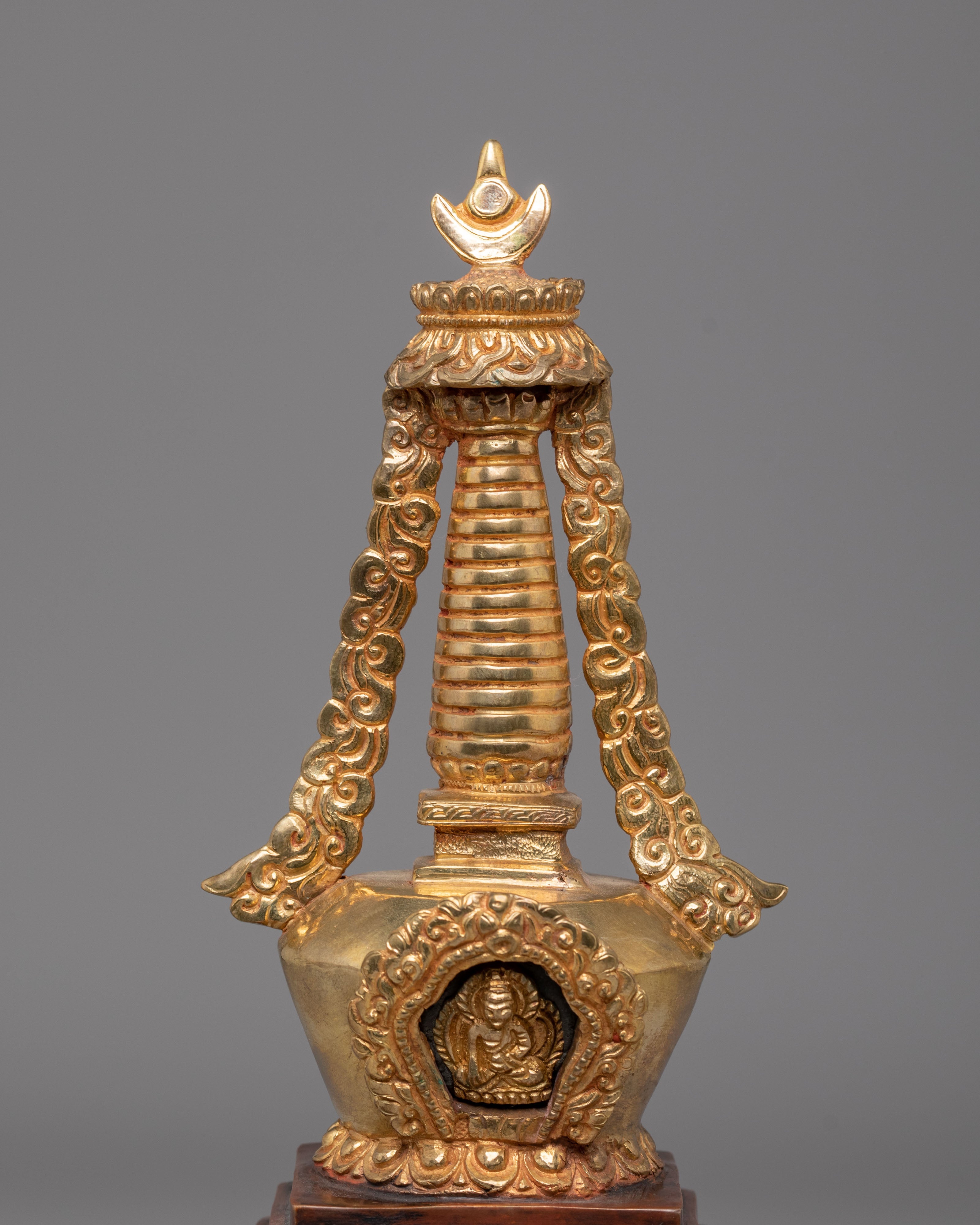Shakyamuni Buddha Stupa for Altar | Sacred Tibetan Stupa for Meditation