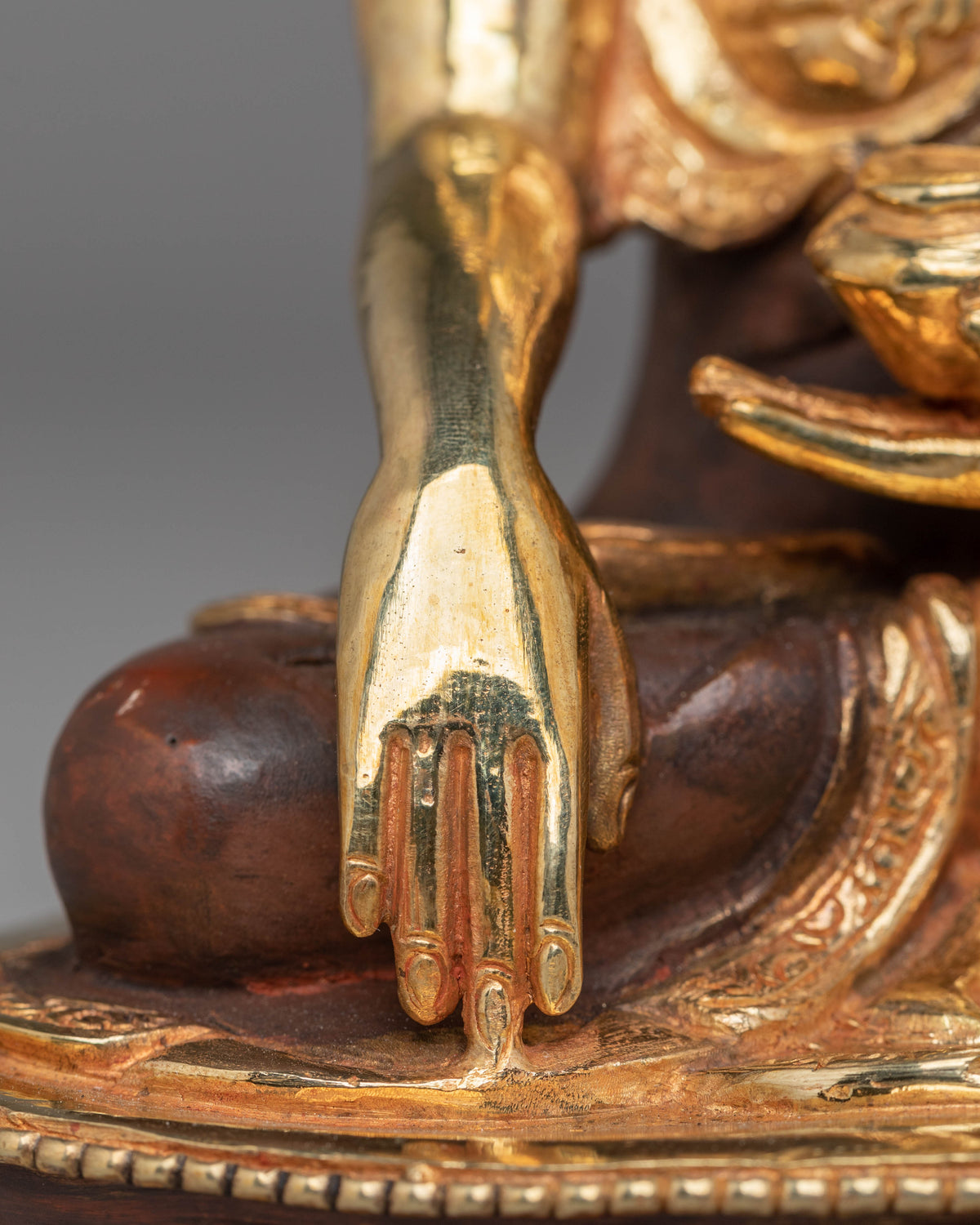 Golden Five-Dhyani Buddha Set | Handmade Golden Buddha Statue