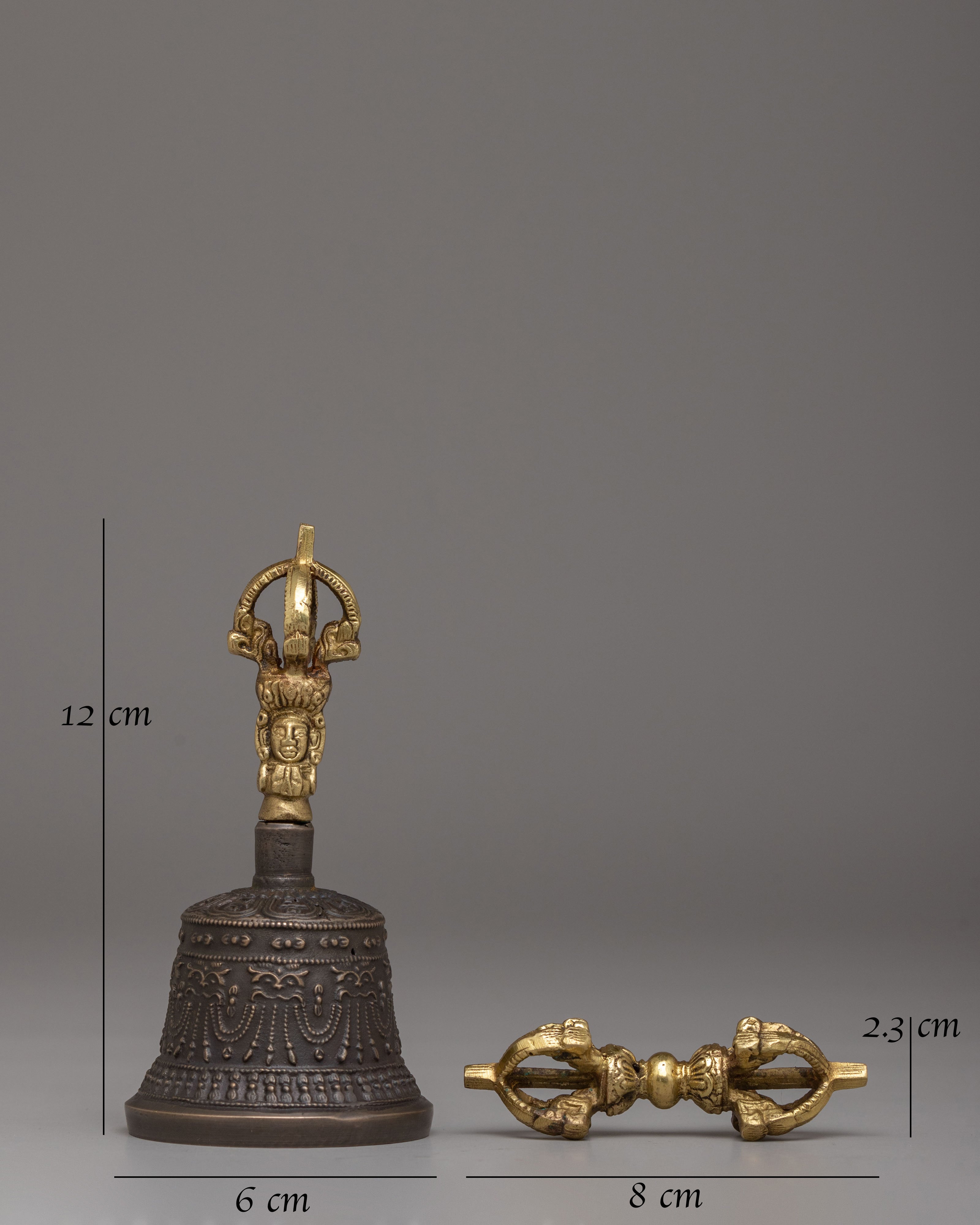 Sacred Vajra and Bell Set | Tibetan Ritual Tools