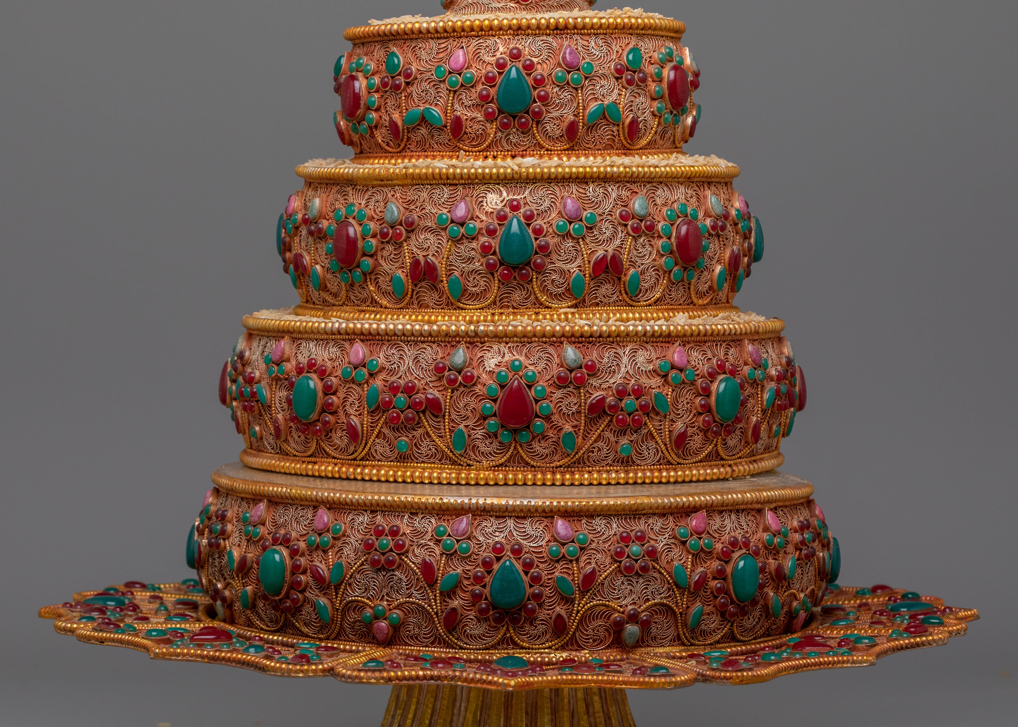 Traditional Mandala Offering for Ritual | Sacred Buddhist Offering Object