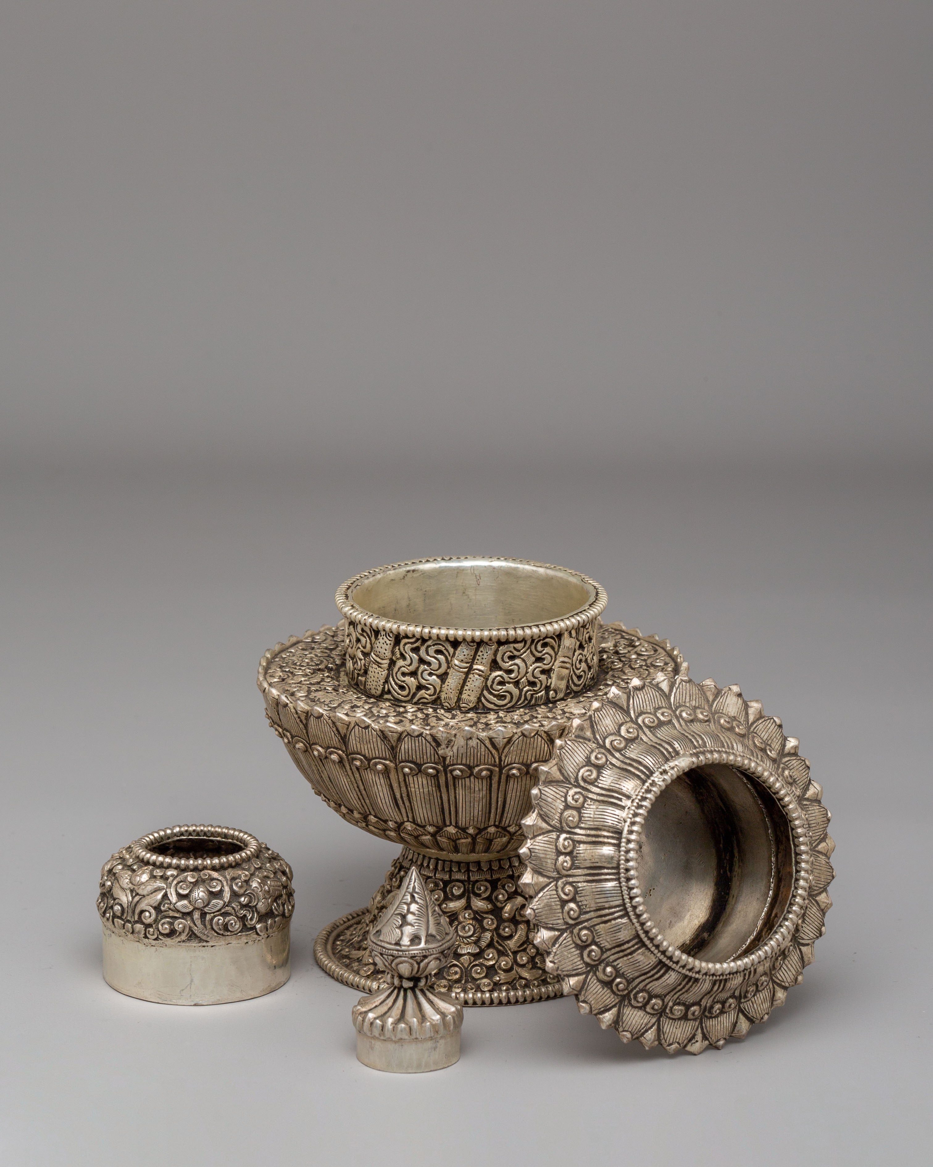 Buddhist Offerings Rice Pot | Sacred Ritual Offering Pot