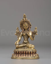 Sacred White Tara Buddhist Statue | Handcrafted Tibetan Sculpture