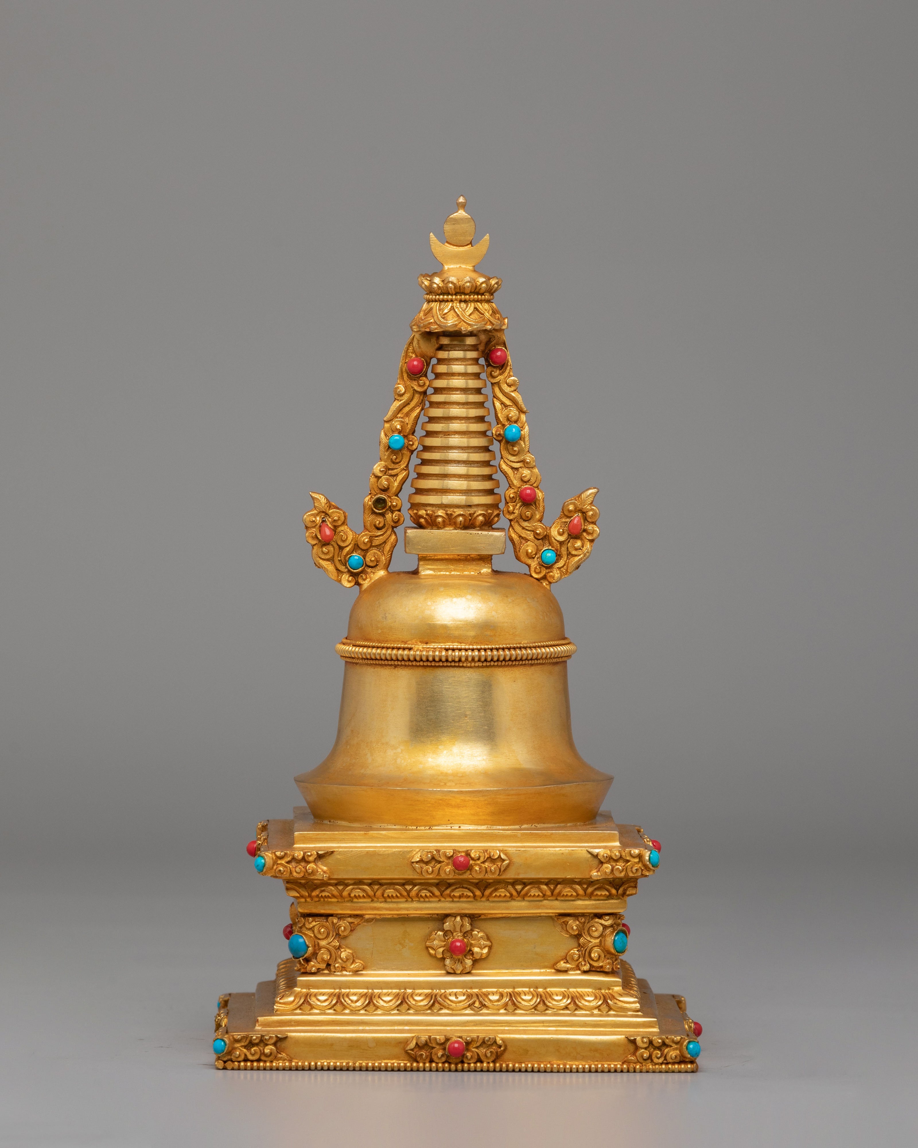 Buddhist Eight Stupa Collection Set | Sacred Ritual Artifact