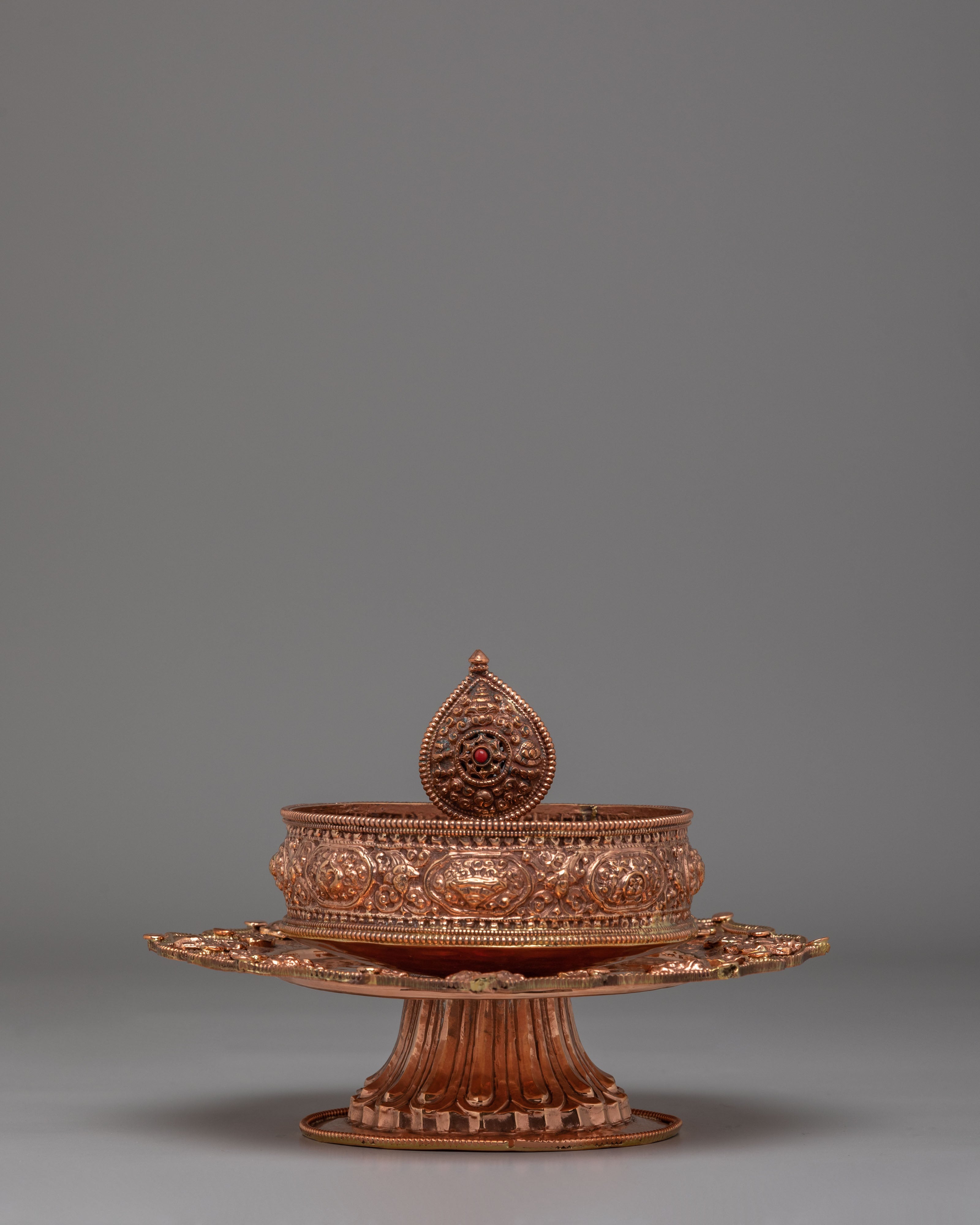 Sacred Altar Ritual Mandala Offering | Handcrafted Copper Meditation Offering