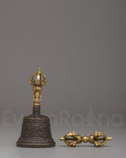 Sacred Vajra and Bell Set | Tibetan Ritual Tools