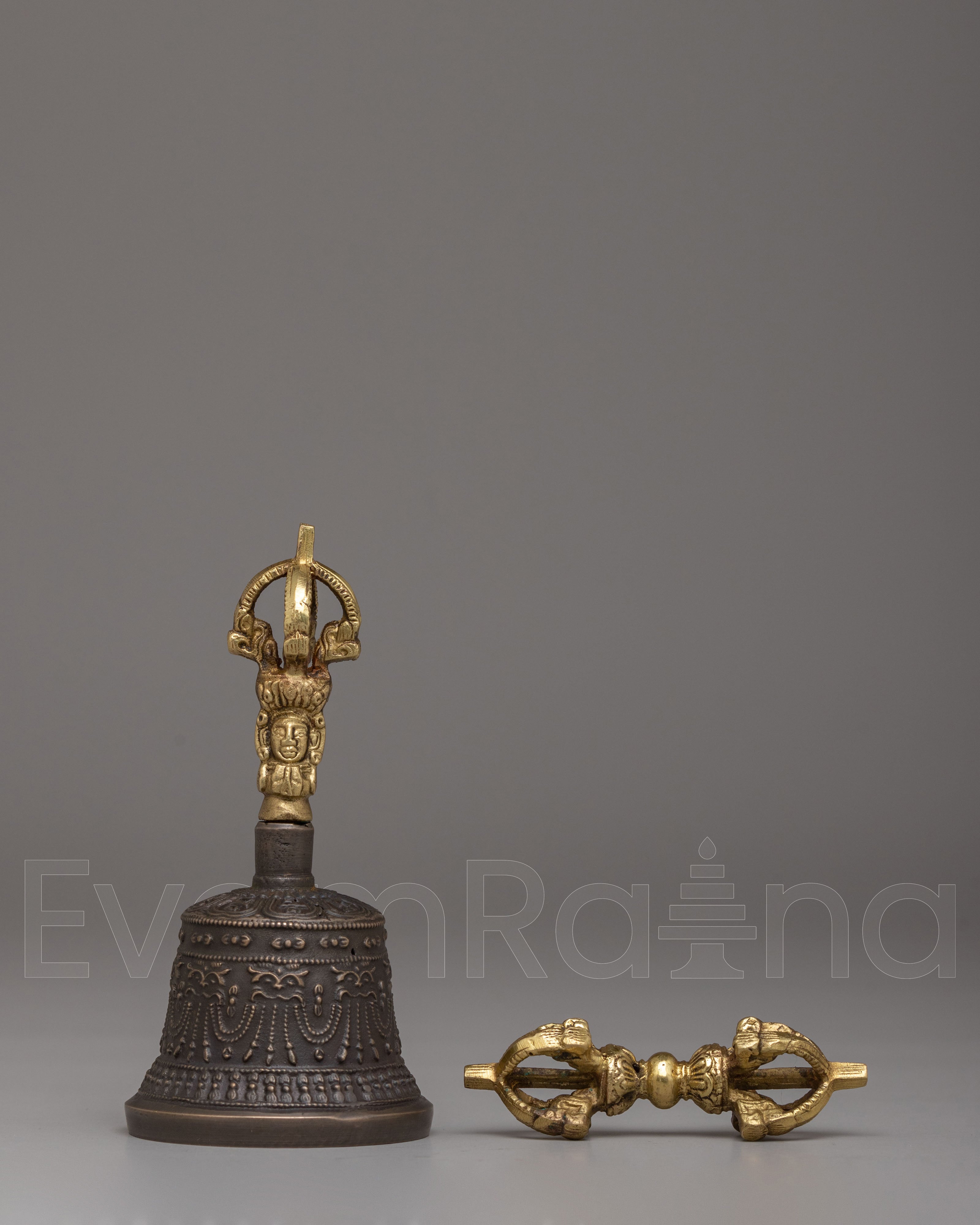 Sacred Vajra and Bell Set | Tibetan Ritual Tools