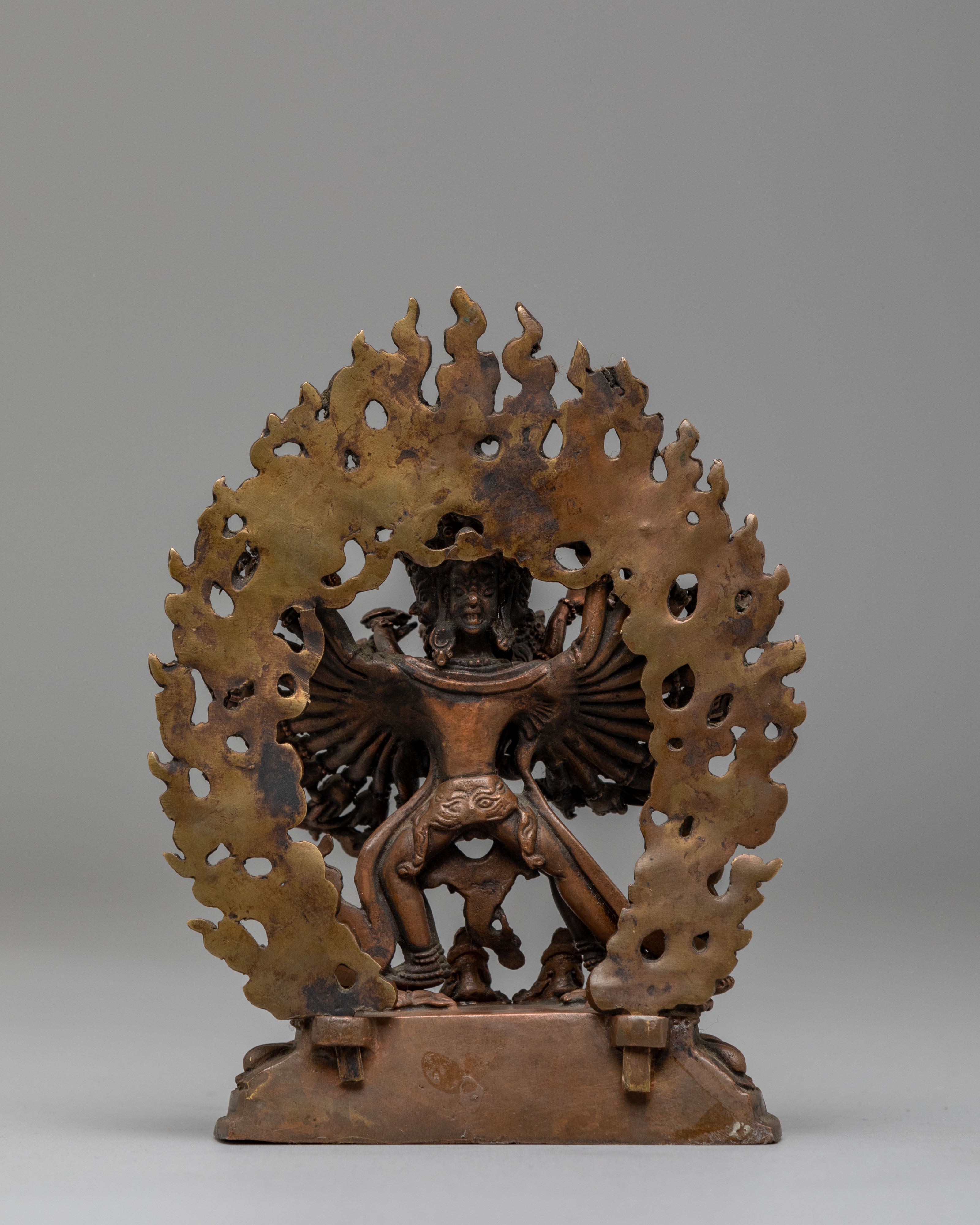 Himalayan Kalachakra Sculpture | Buddhist Kalachakra Deity Figurine