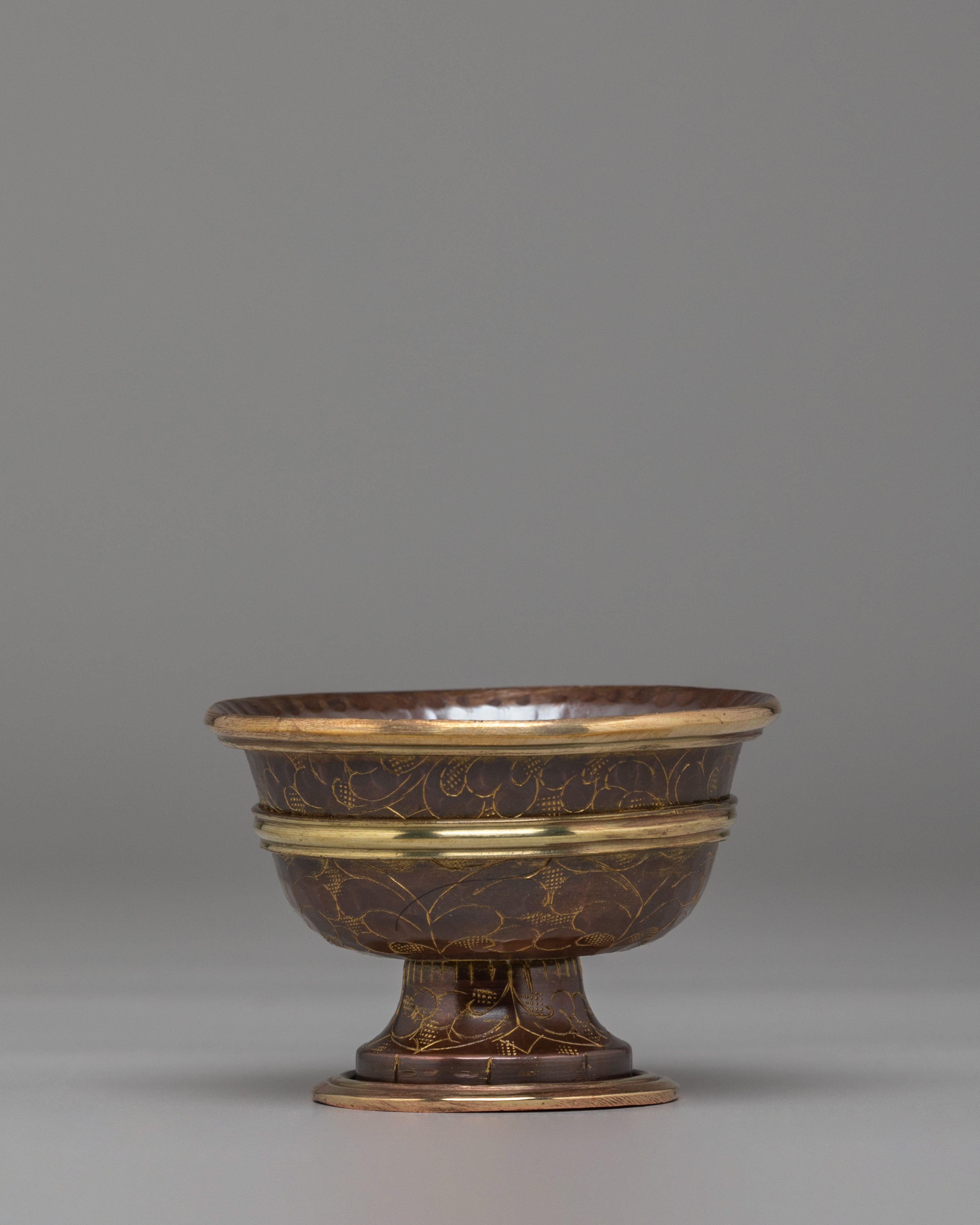 Traditional Offering Bowls Set | Oxidized Copper Ritual Bowls