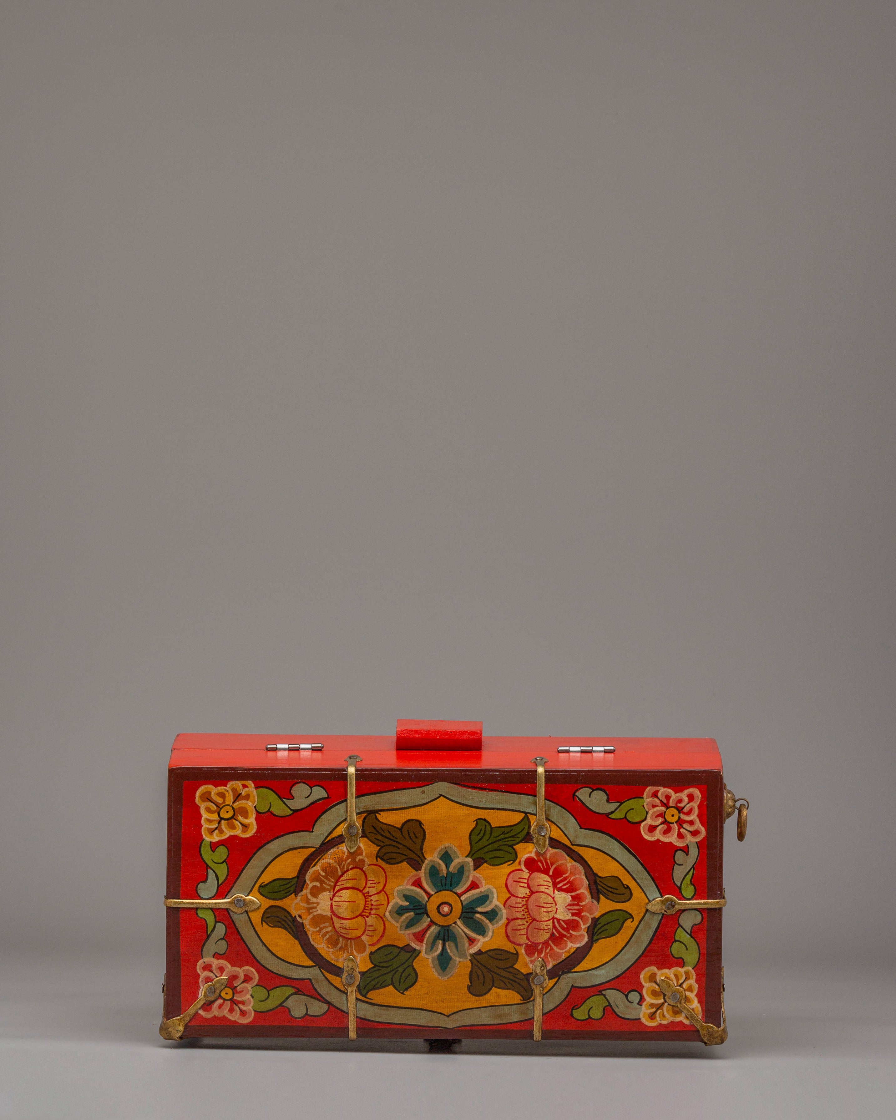 Tibetan Wooden Altar Box | Spiritual Storage Altar Box