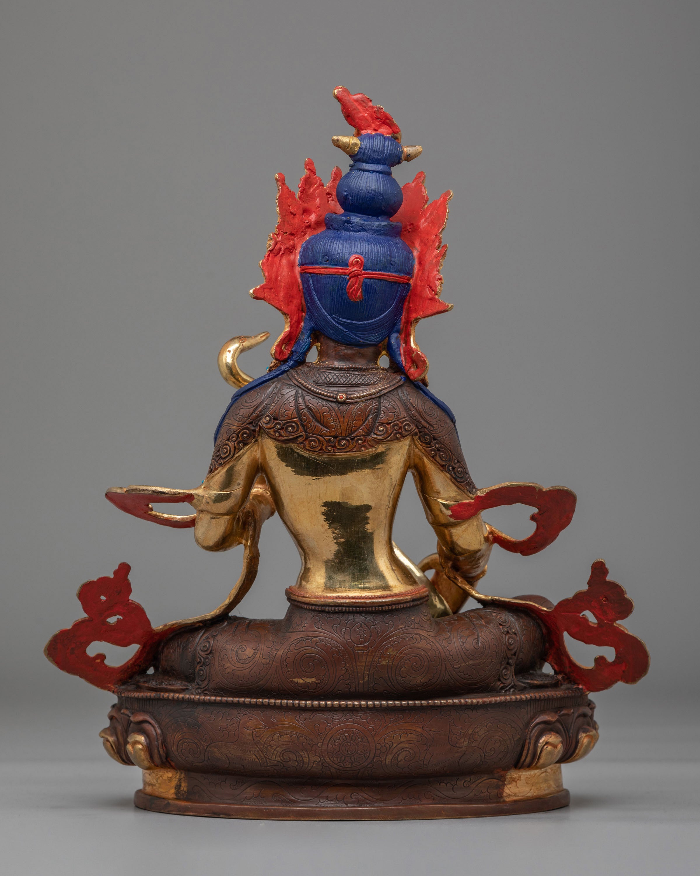 Saraswati Statue for Wisdom | 24K Gold Plated Copper Saraswati