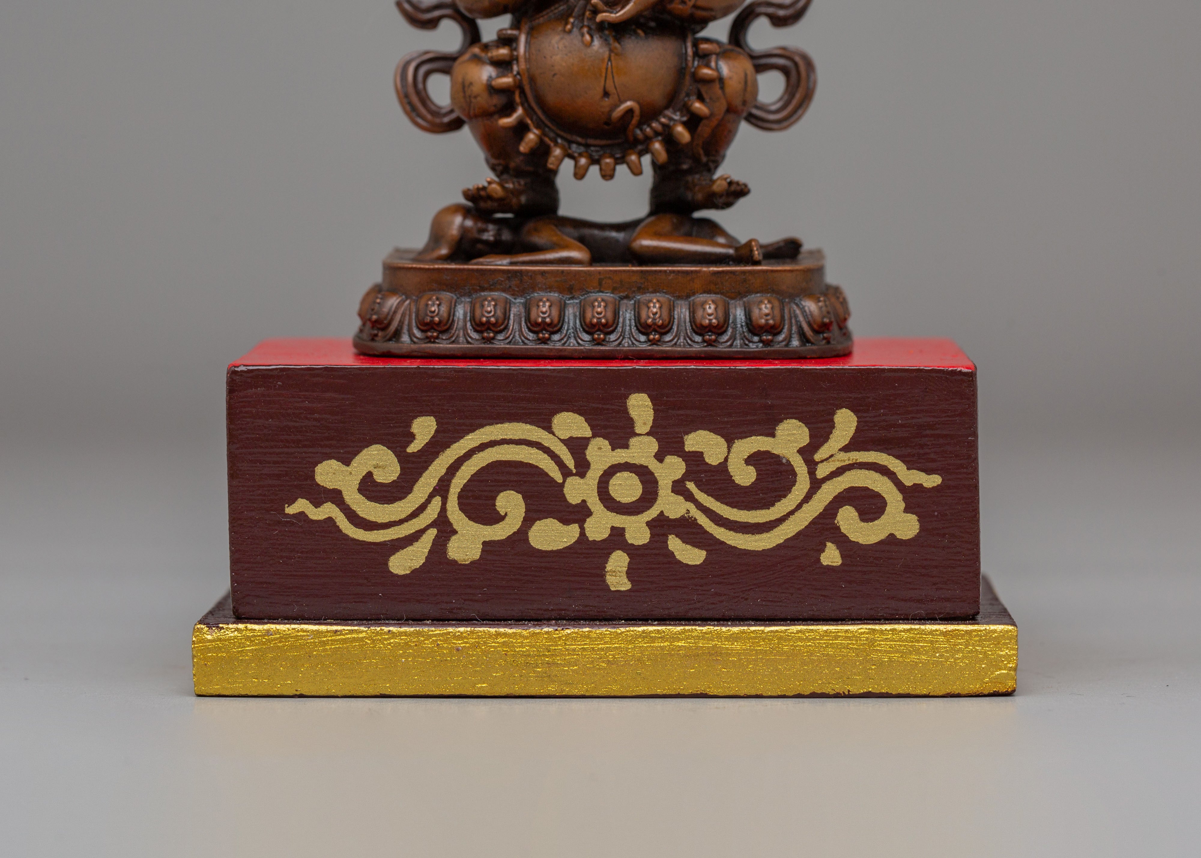 Shakya Mahakala Deity Statue | Tibetan Buddhist Protector Sculpture