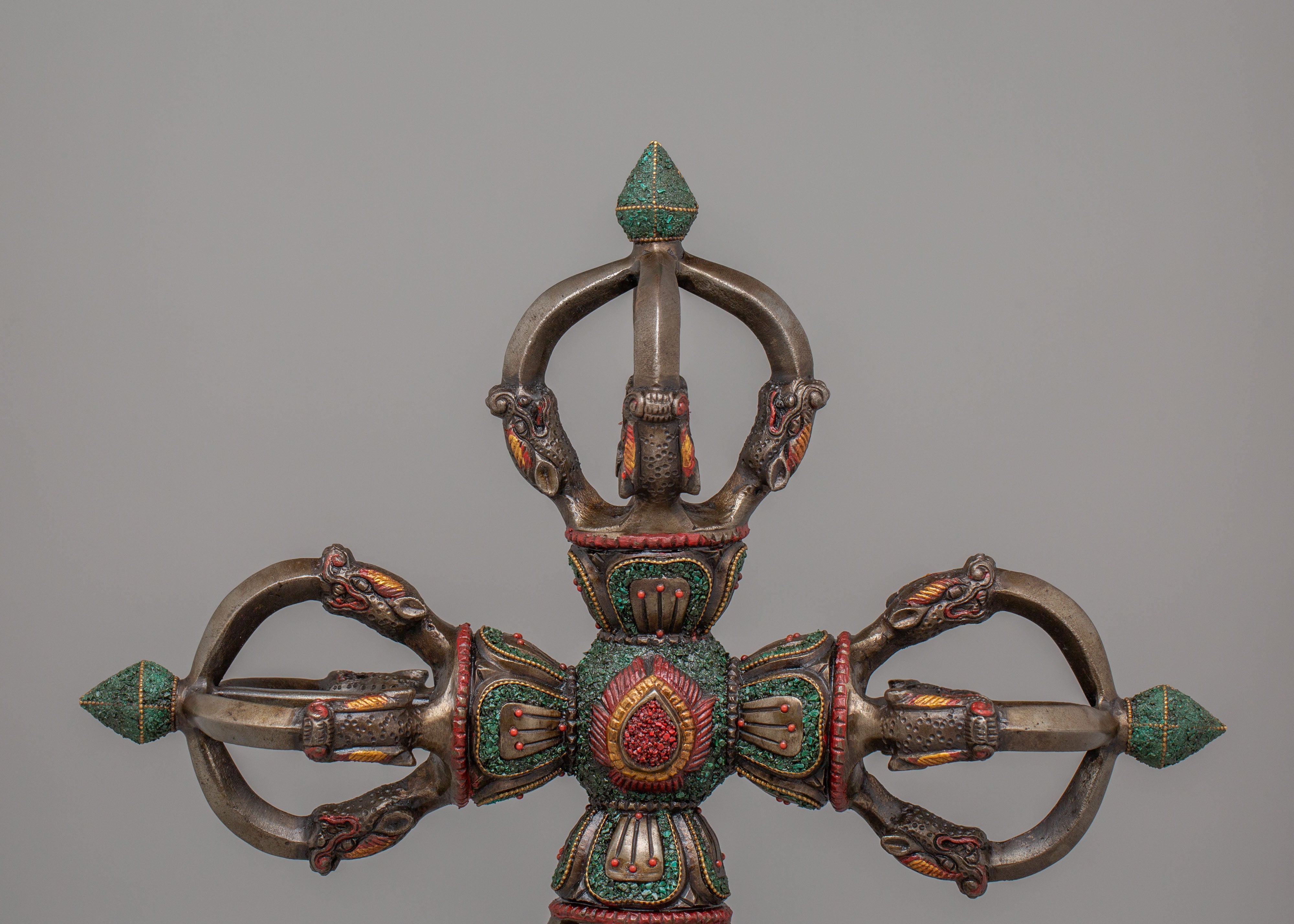 Buddhist Bishwo Vajra with Stand | Sacred Altar Symbol