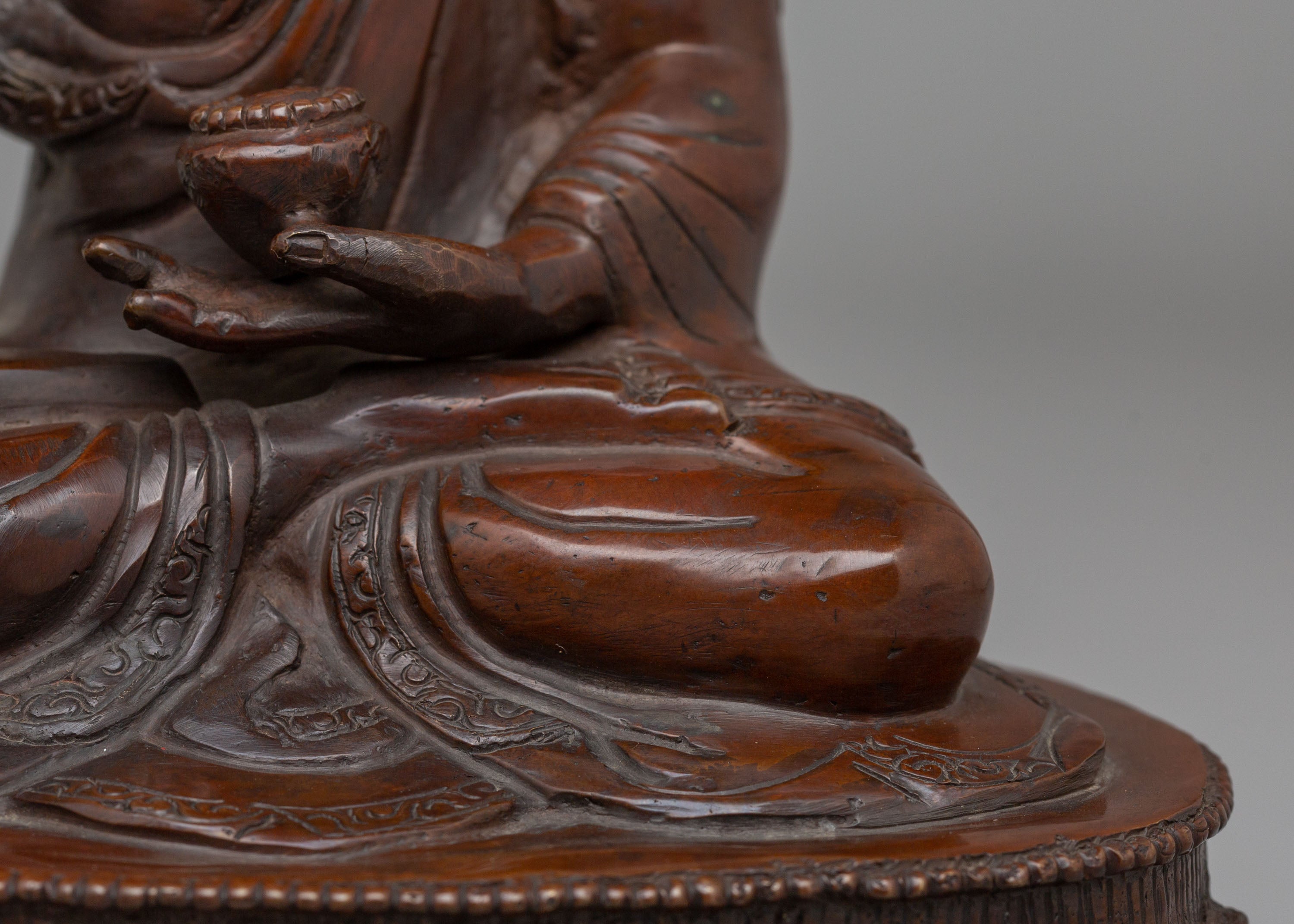 Traditional Crowned Buddha Statue | Tibetan Copper Buddha Statue
