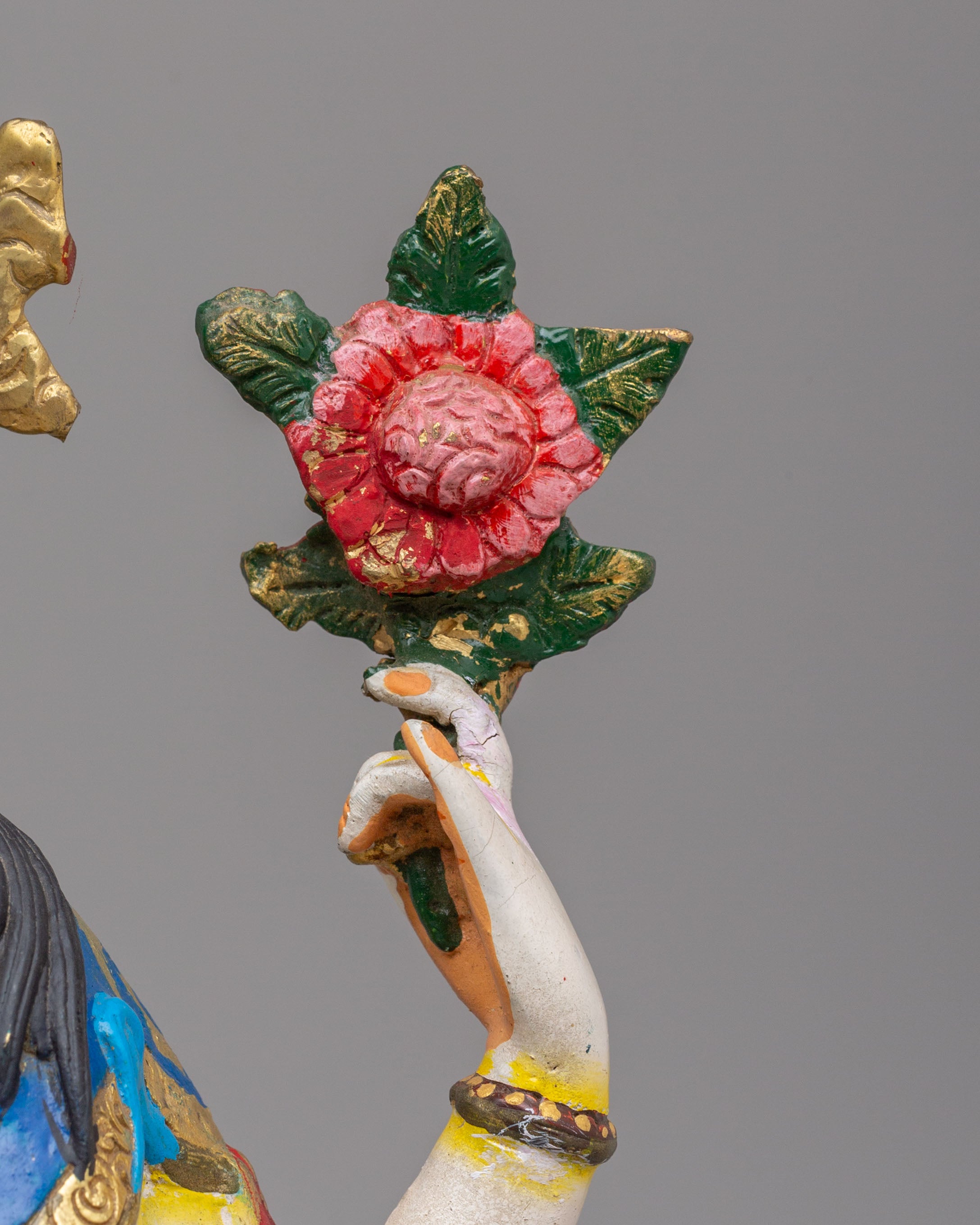 Handcrafted Compassion Chenrezig Statue | Tibetan Bodhisattva Art