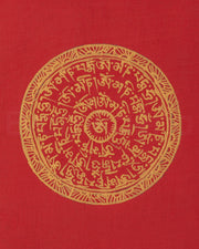 Handmade Mandala Thangka For Locket | Symbolic Art for Spiritual Protection