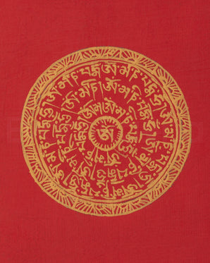 Handmade Mandala Thangka For Locket | Symbolic Art for Spiritual Protection