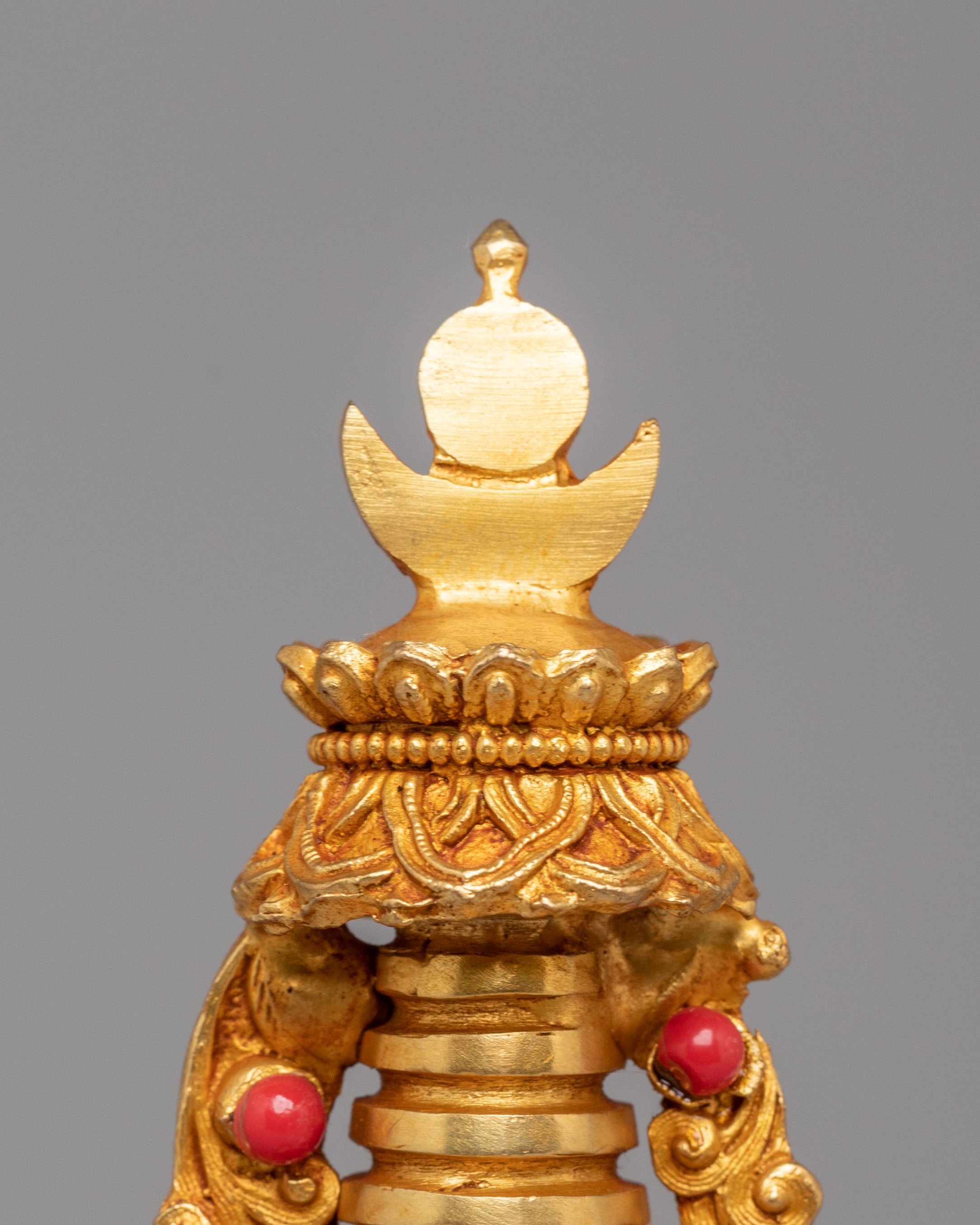 Tibetan Altar Lotus Blossom Stupa | Meditation Decor