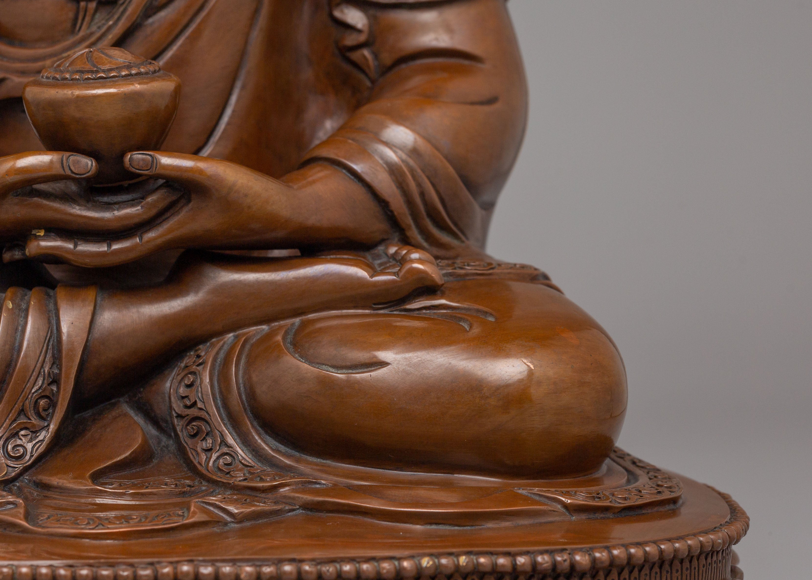 Tibetan Amitabha Sculpture for Wisdom | Handmade Buddha Statue for Meditation