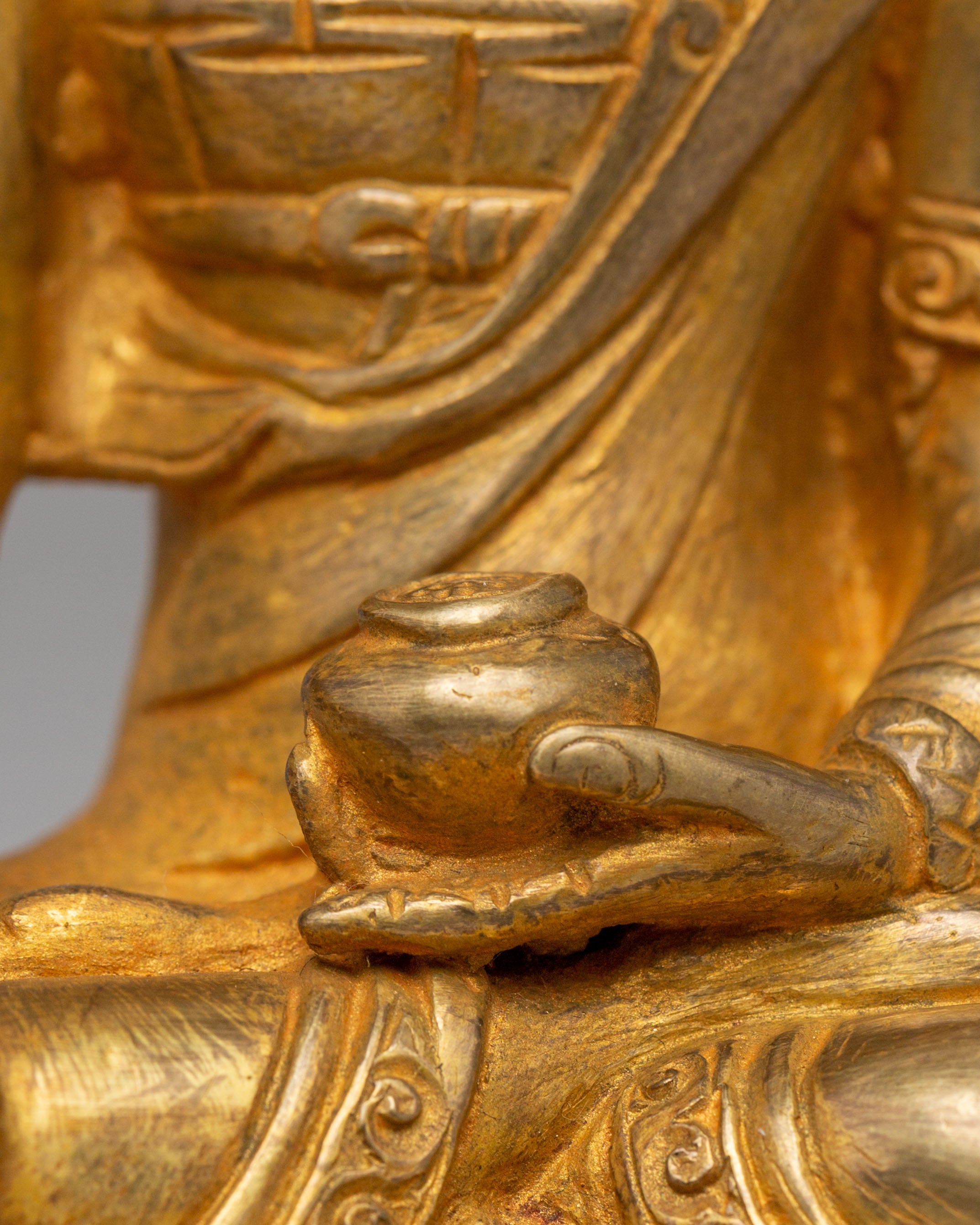 Handcrafted Buddha Shakyamuni Sculpture | Traditional Tibetan Buddhist Art