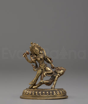 Handmade Copper Body Bhimsen Statue