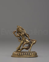 Handmade Copper Body Bhimsen Statue