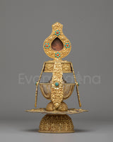 Himalayan Turquoise-Inlaid Life Vase