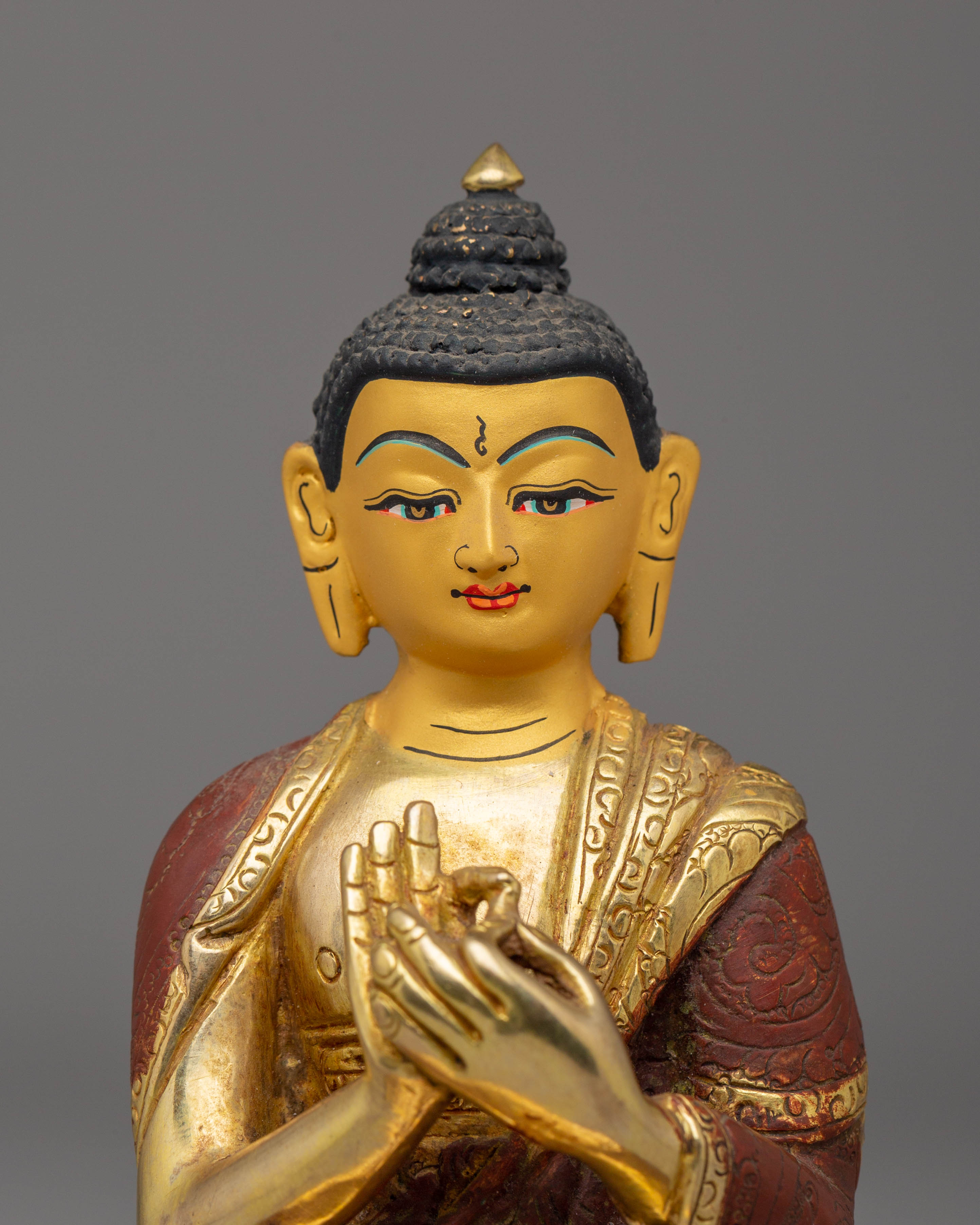 Handcrafted Vairocana Copper Sculpture | Statue for Altar and Meditation