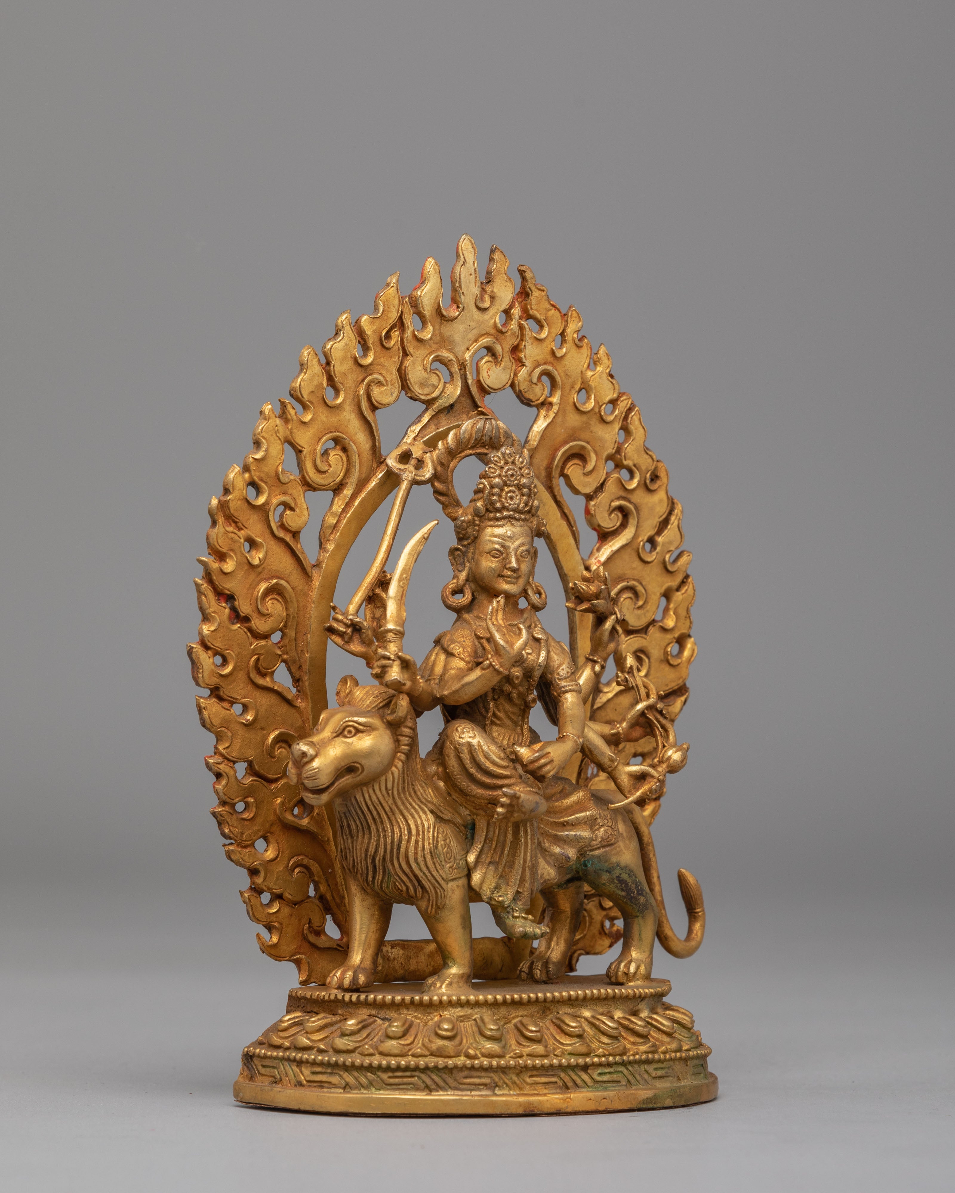 Durga Protector Goddess Statue | Durga on Lion Mount