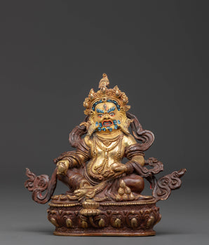 Dzambhala Copper Statue for Decor