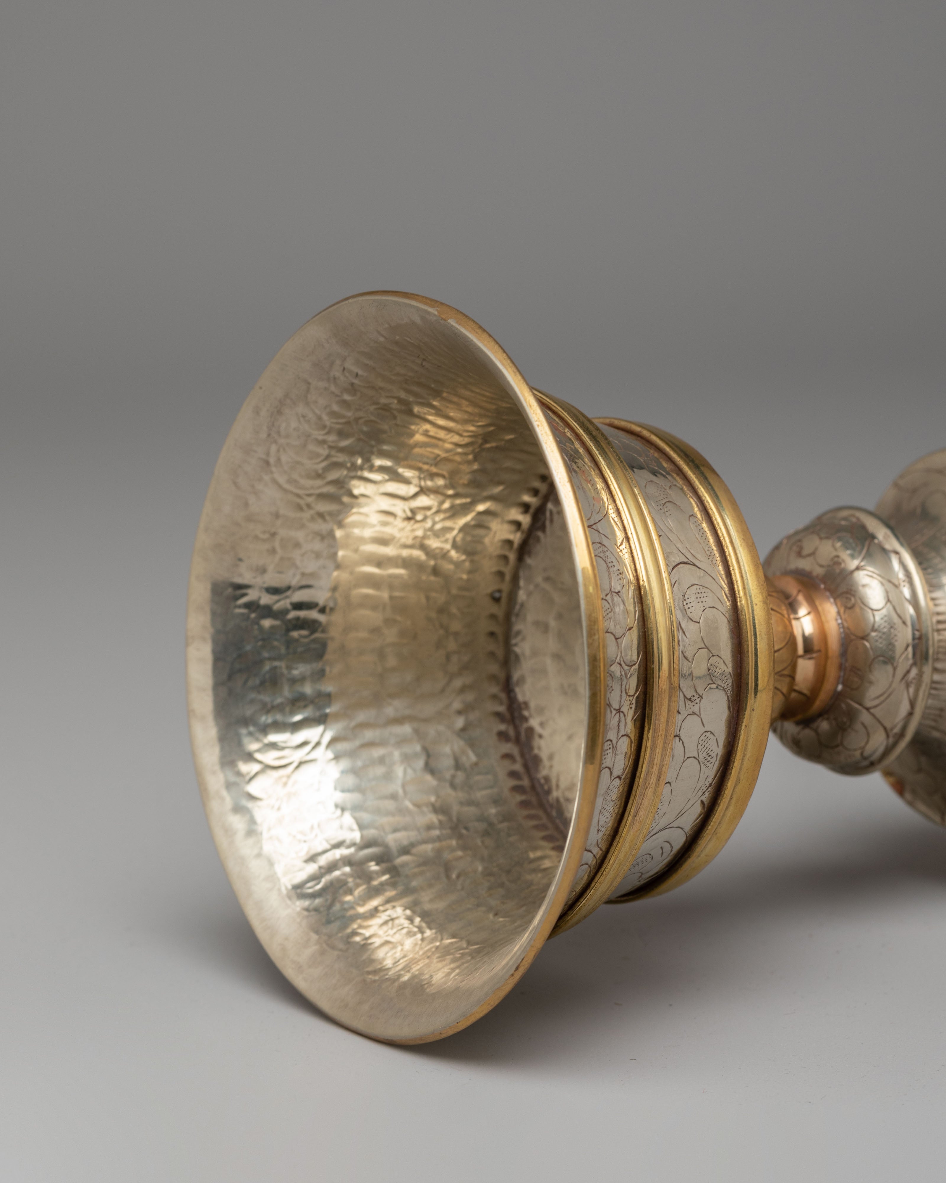 Sacred Tibetan Butter Lamp | Ritual Light Offering Vessel