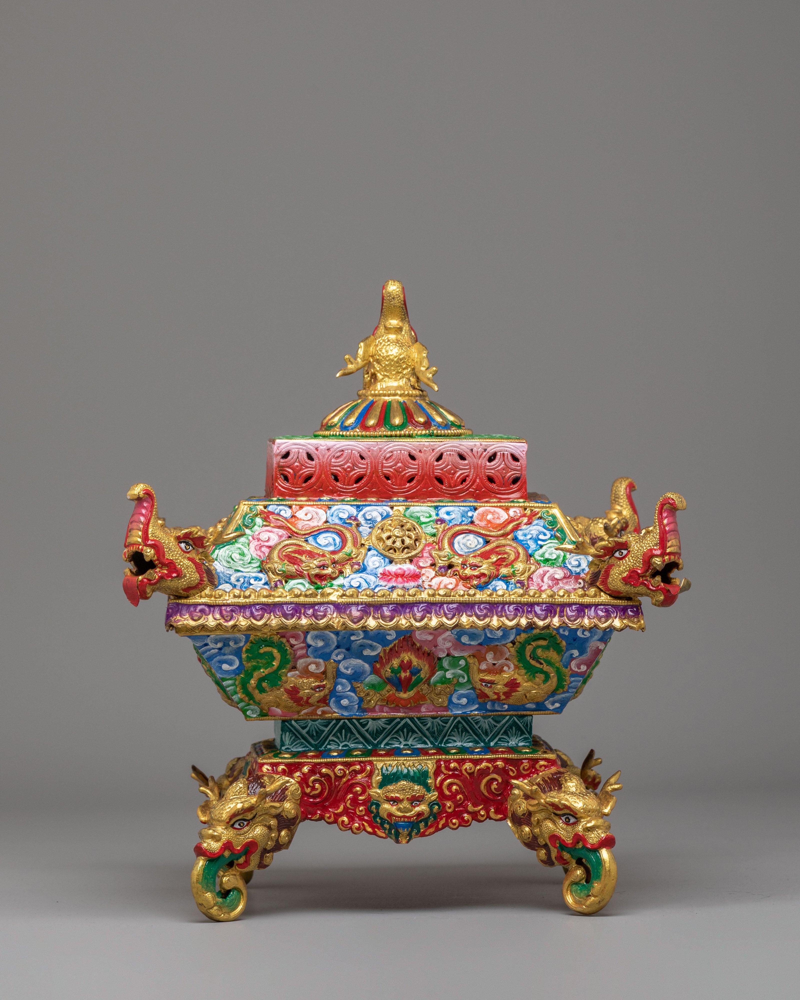 Spiritual Offering Incense Burner | Tibetan Ritual Burner