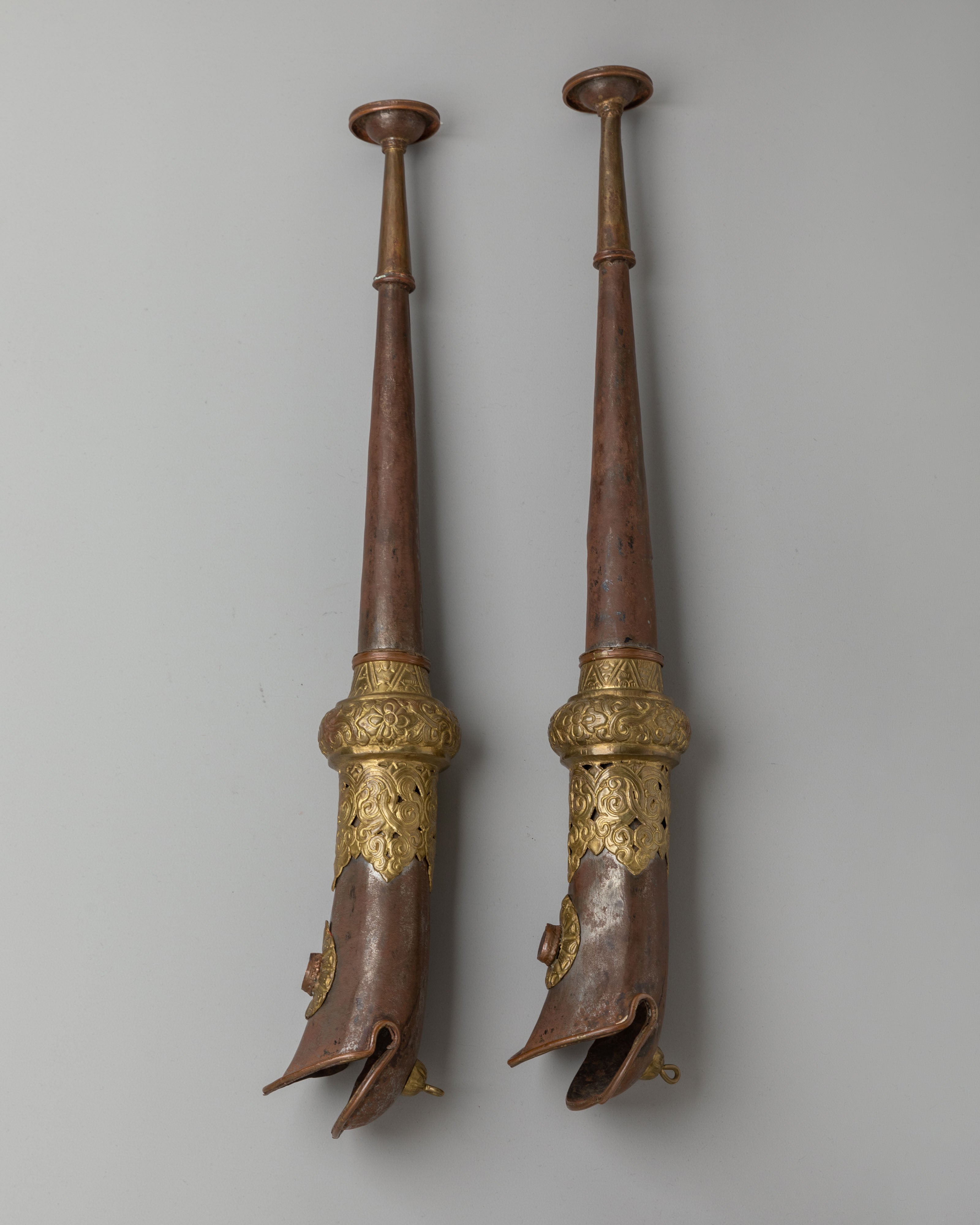 Kangling Set For Buddhist Ceremonies | Tibetan Ritual Trumpet