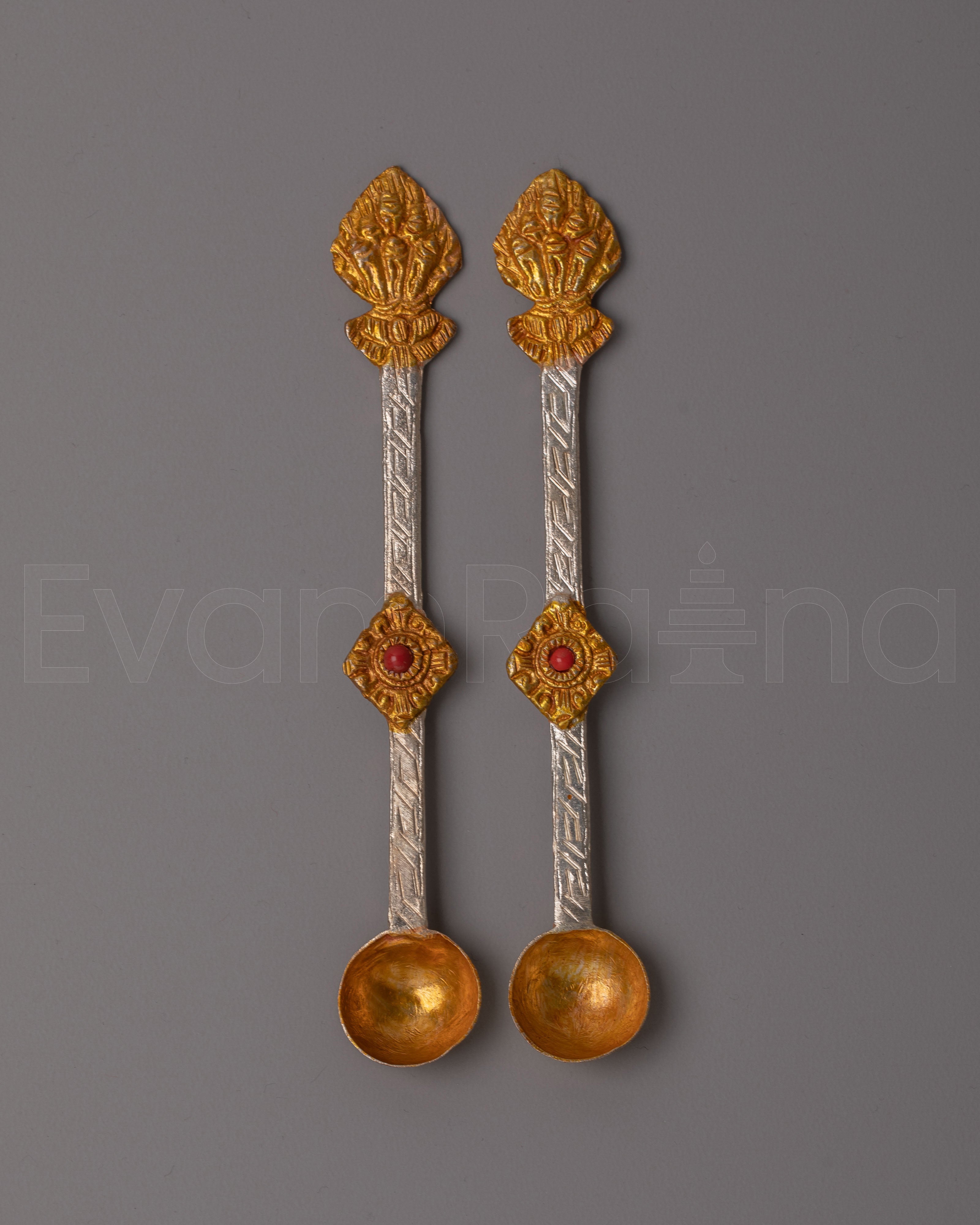 Tibetan Altar Spoon Set