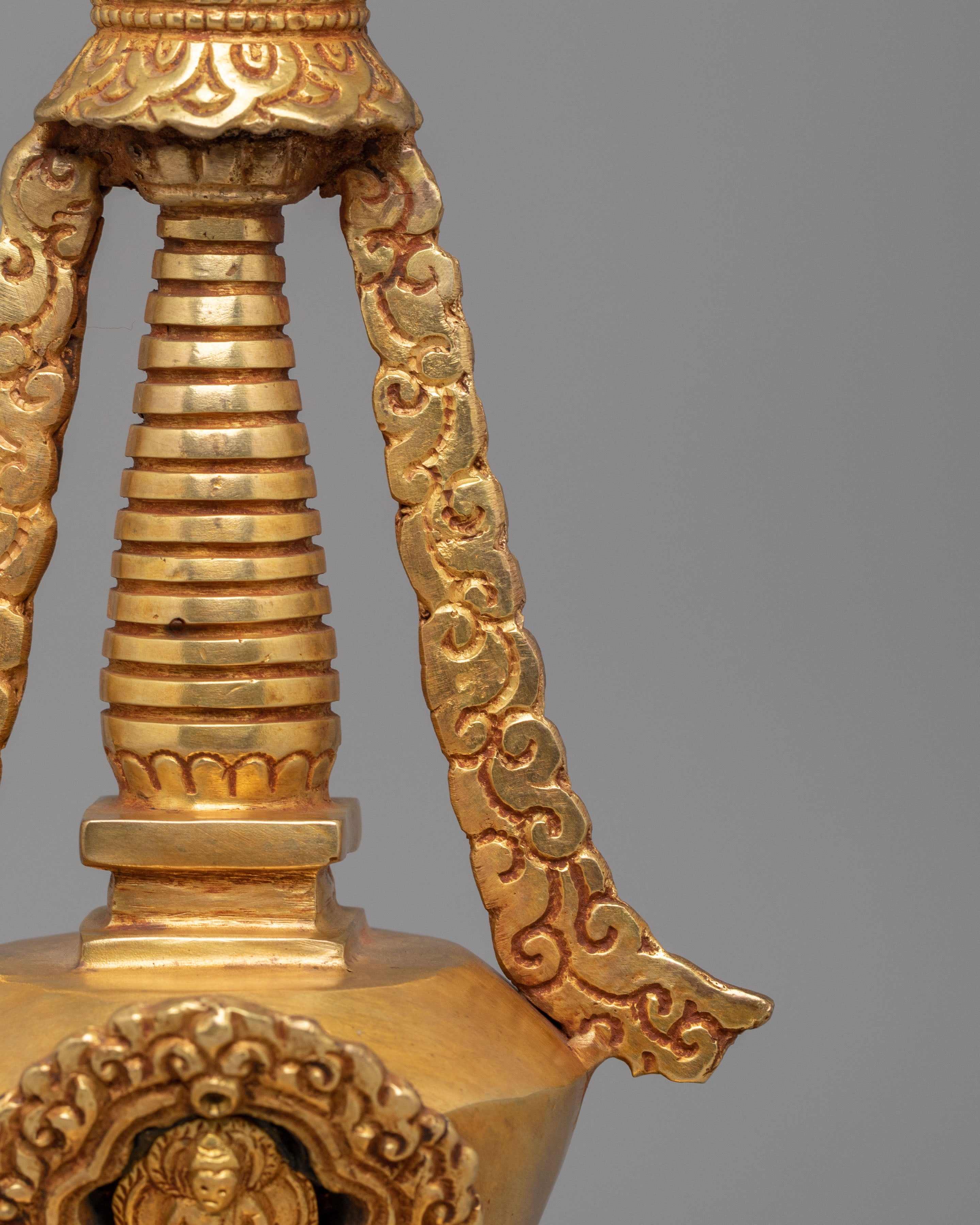 Handmade Altar Enlightenment Stupa | Sacred Buddhist Decor