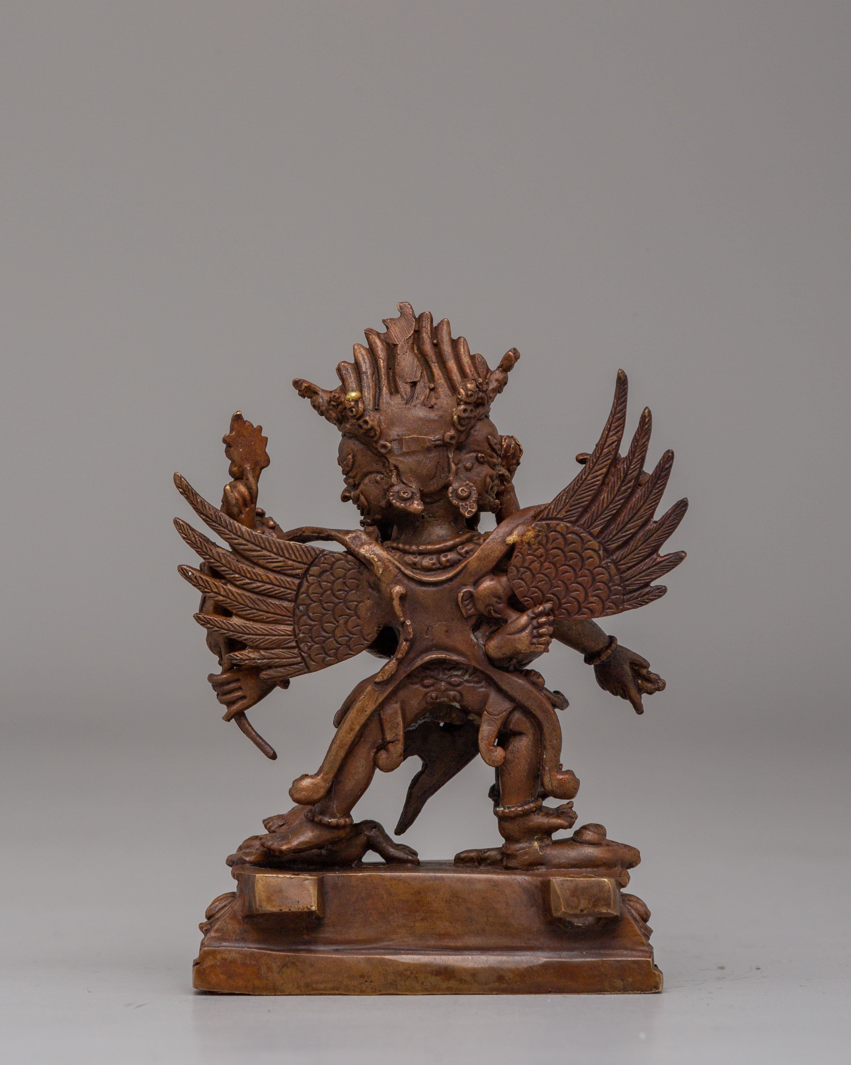 Sacred Vajrakilaya with Consort Statue | Tibetan Tantric Deity Figurine
