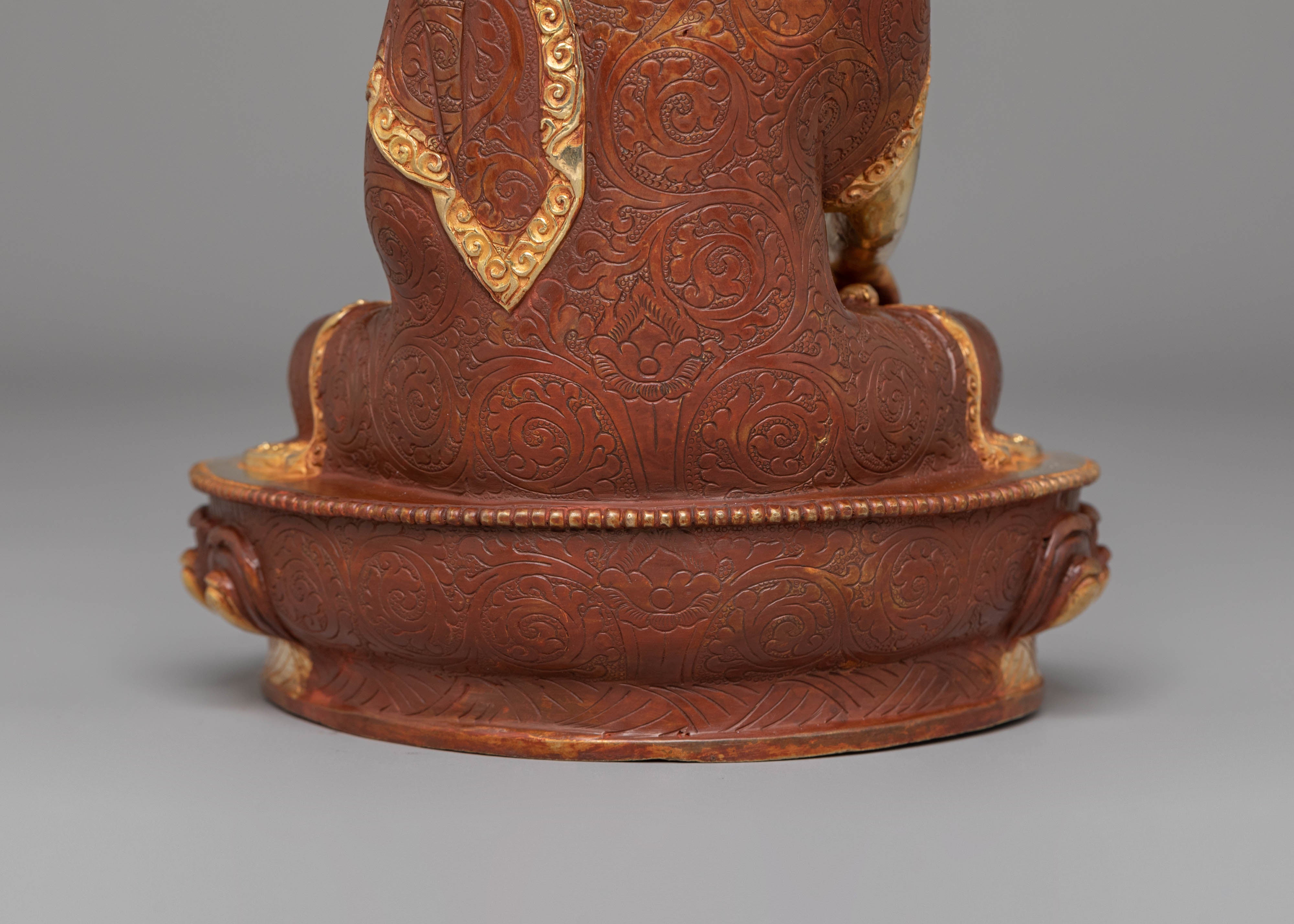 Handcrafted Golden Shakyamuni Buddha Statue | Spiritual Sculpture