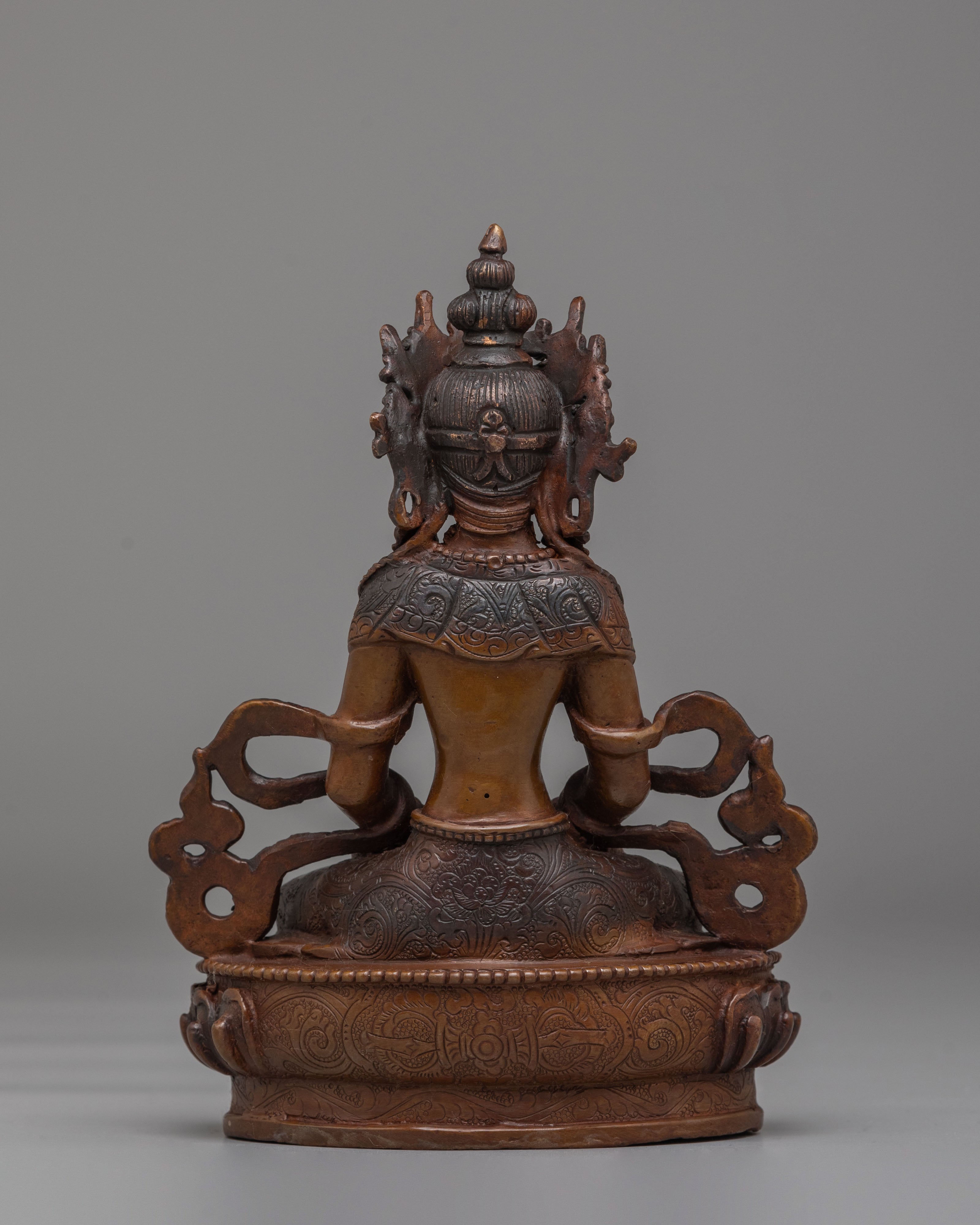 Handmade Amitayus Statue for Long Life | Buddhist Deity of Infinite Life