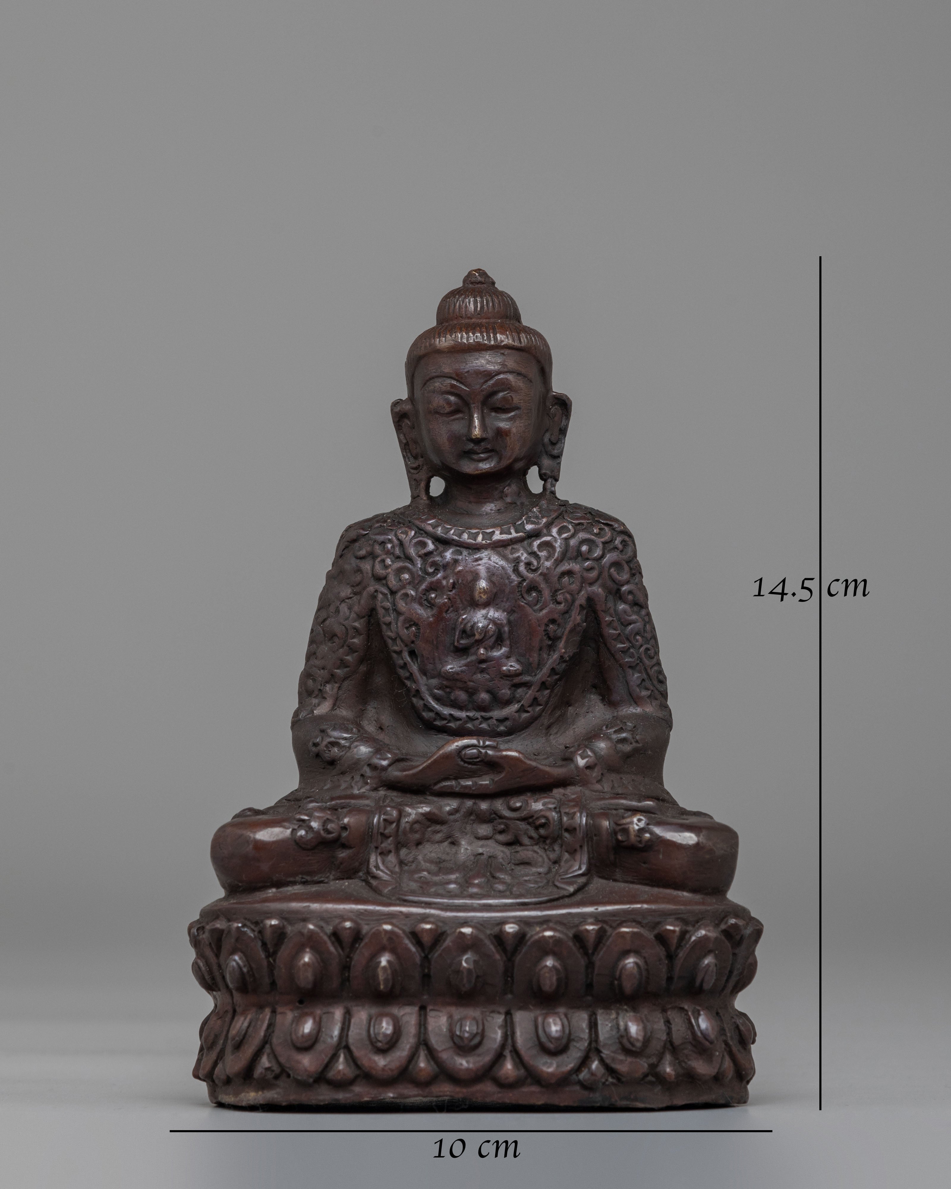 Sacred Altar Amitabha Buddha Sculpture | Traditional Artwork